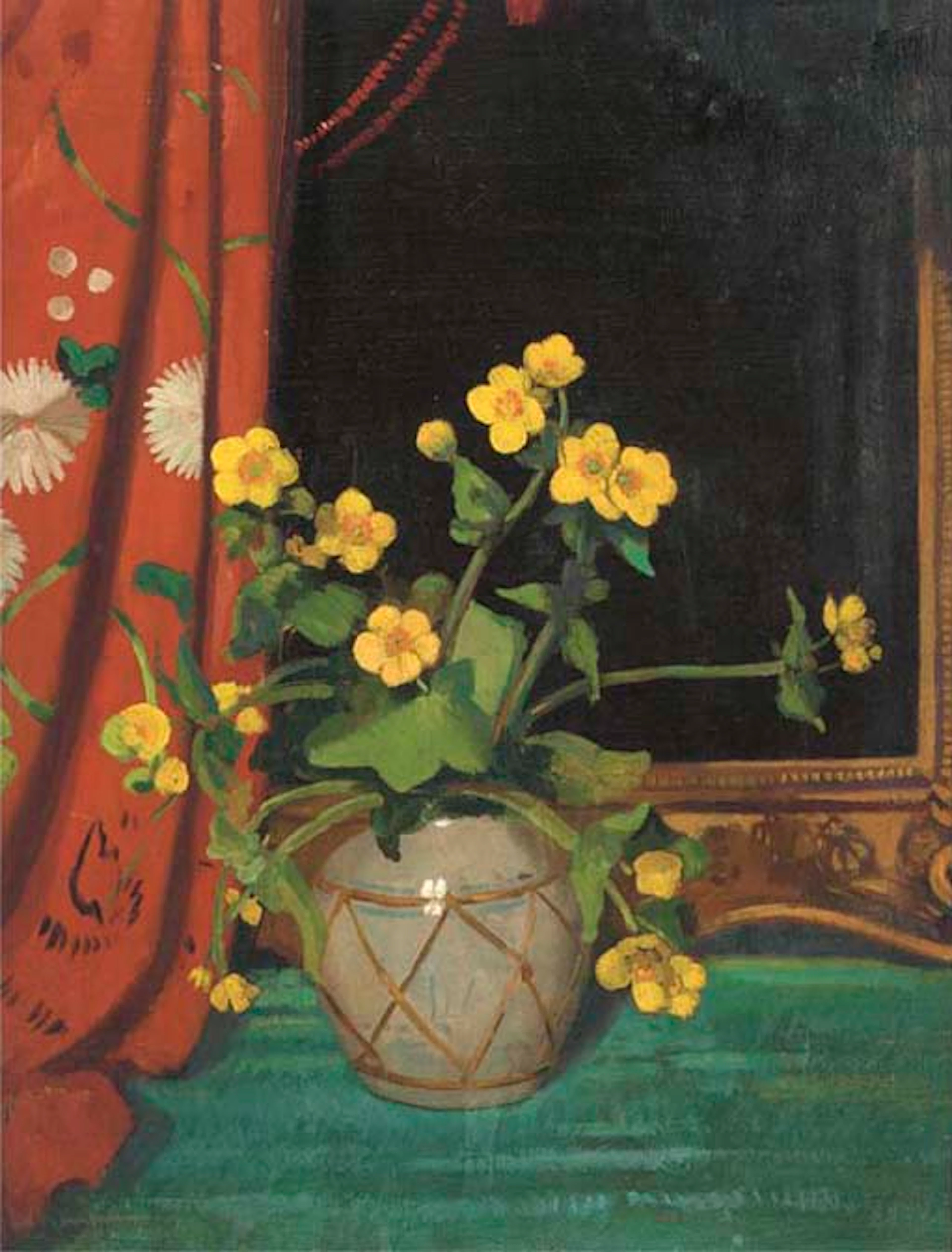 Still life with flowers in a vase