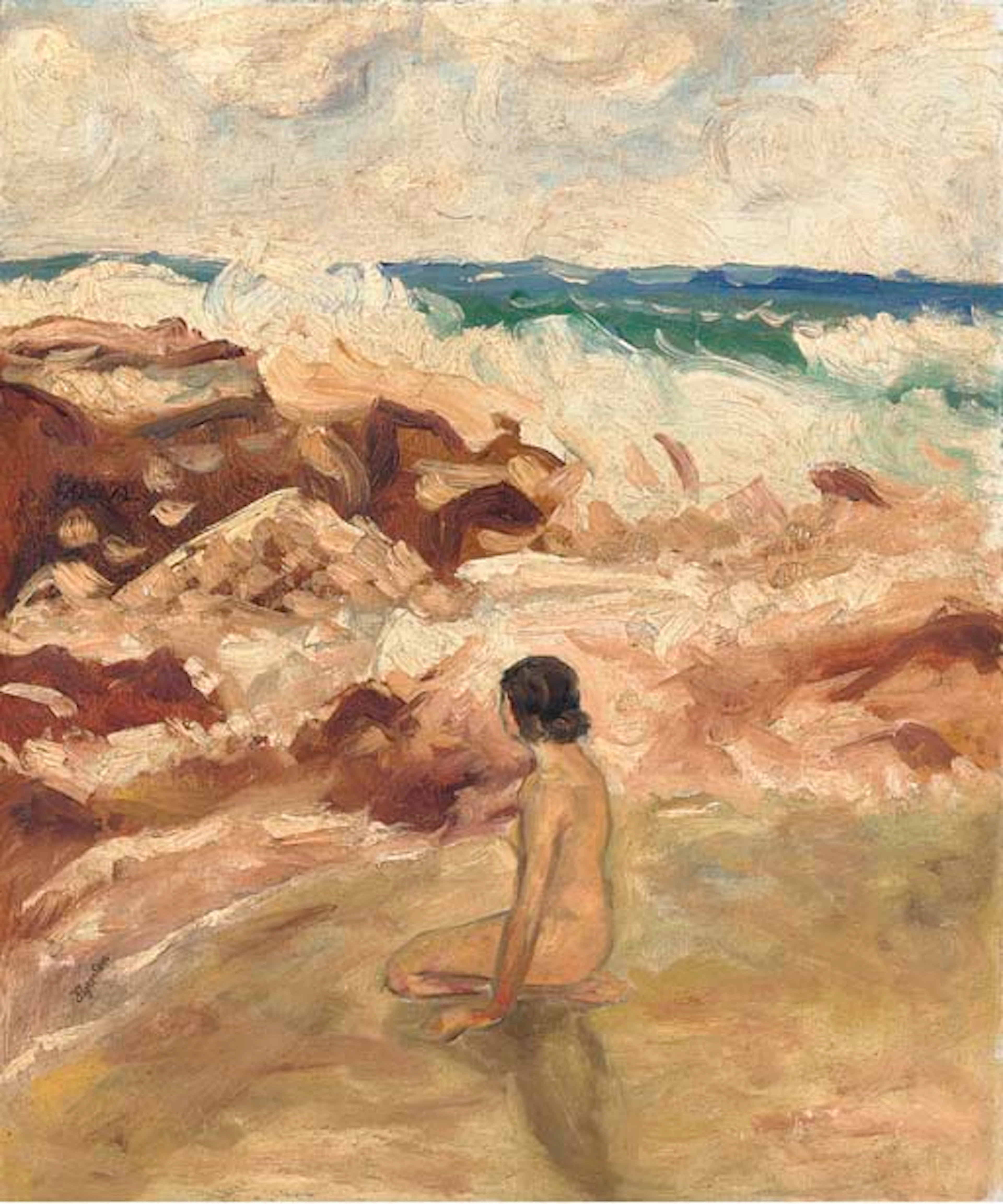 On the beach