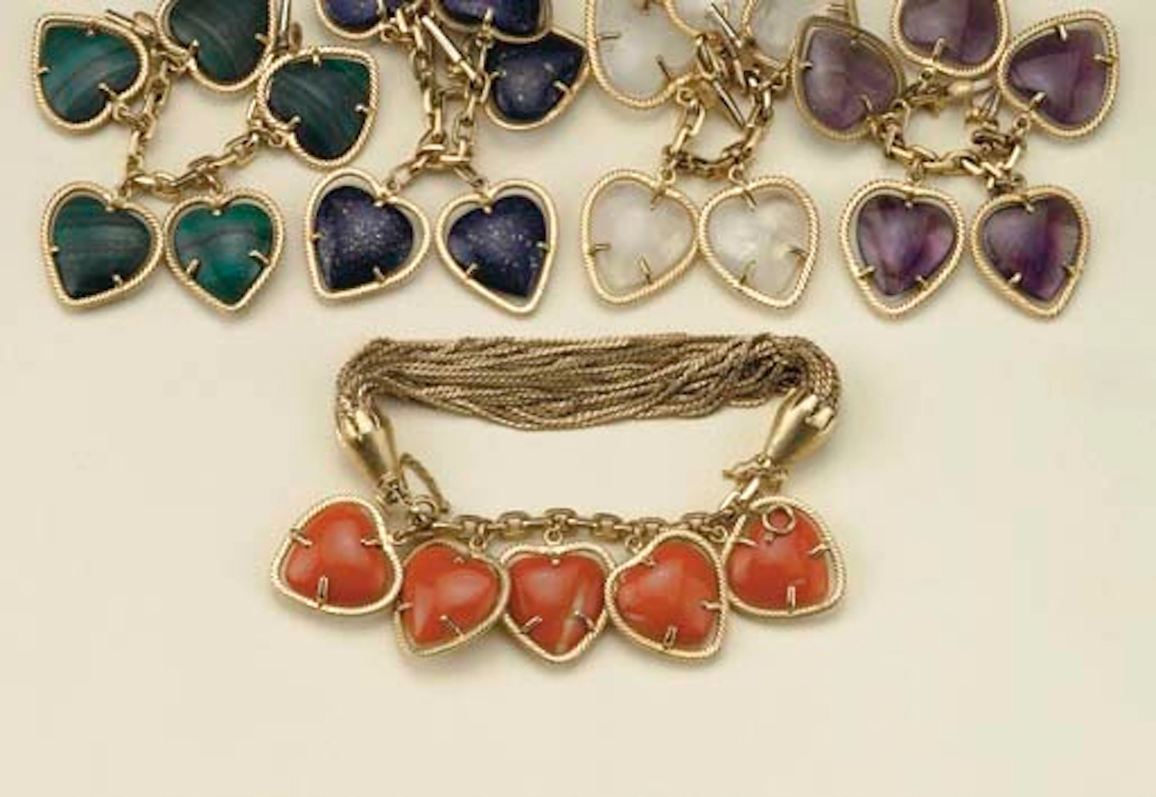 BRACCIALE IN ORO E PIETRE DURE
