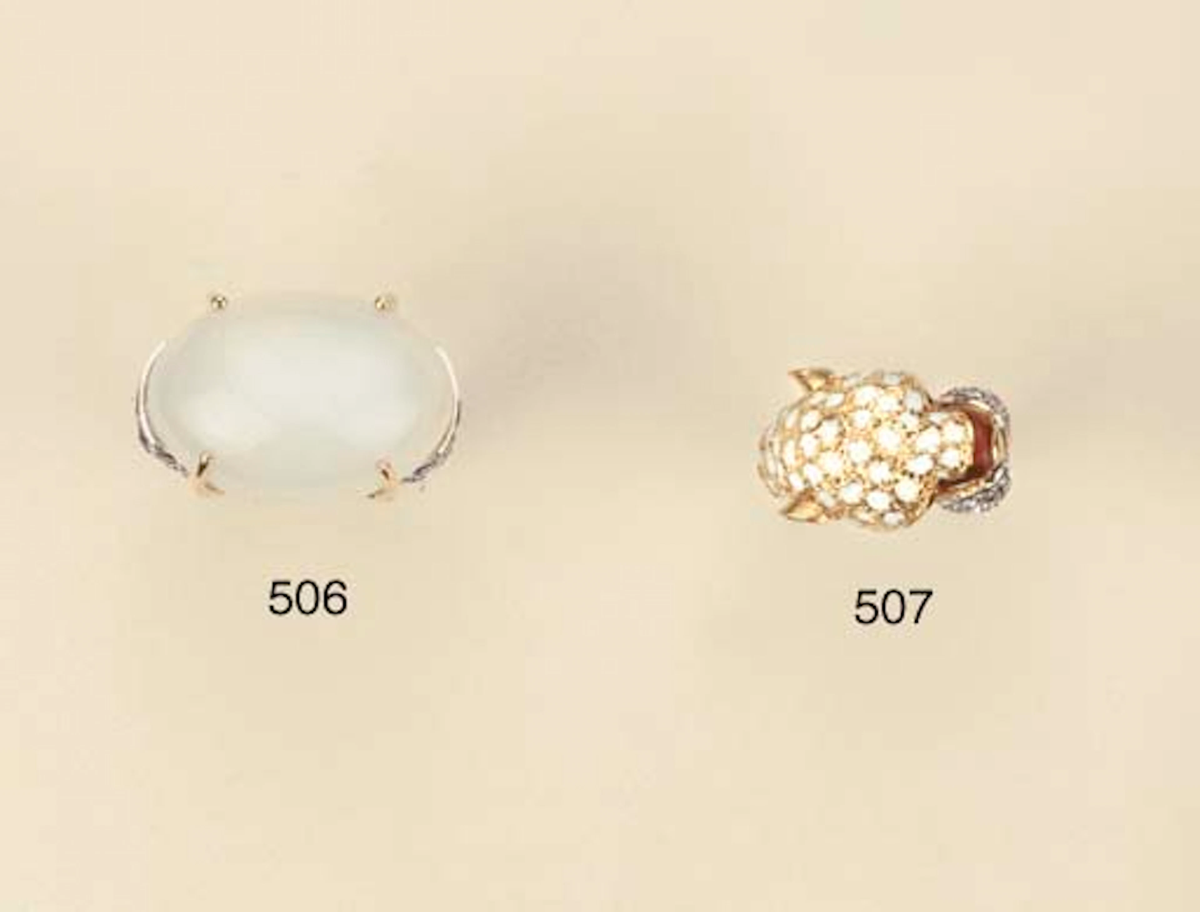 Anello in oro, smalti e brillanti