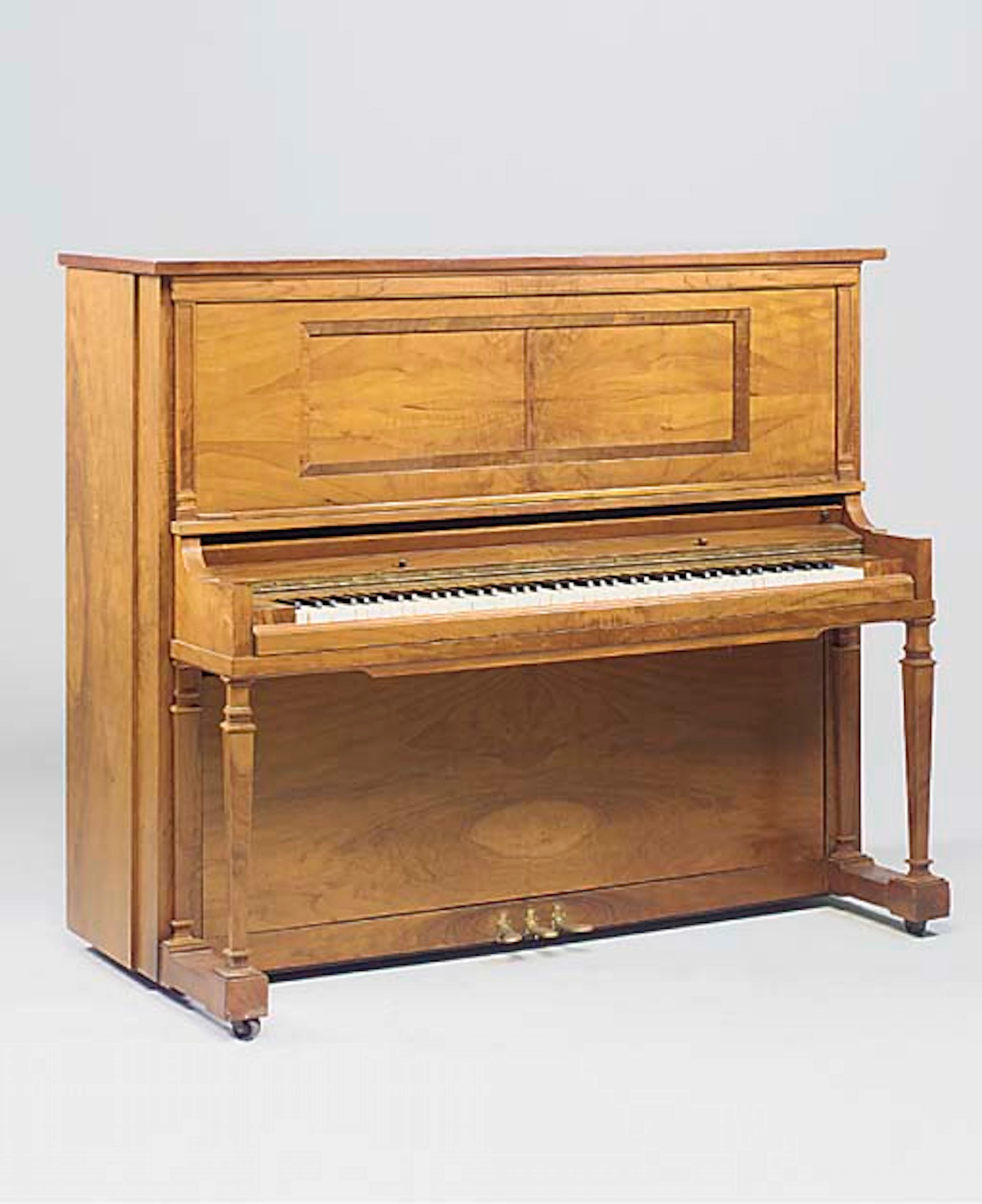 An Ampico upright reproducing piano