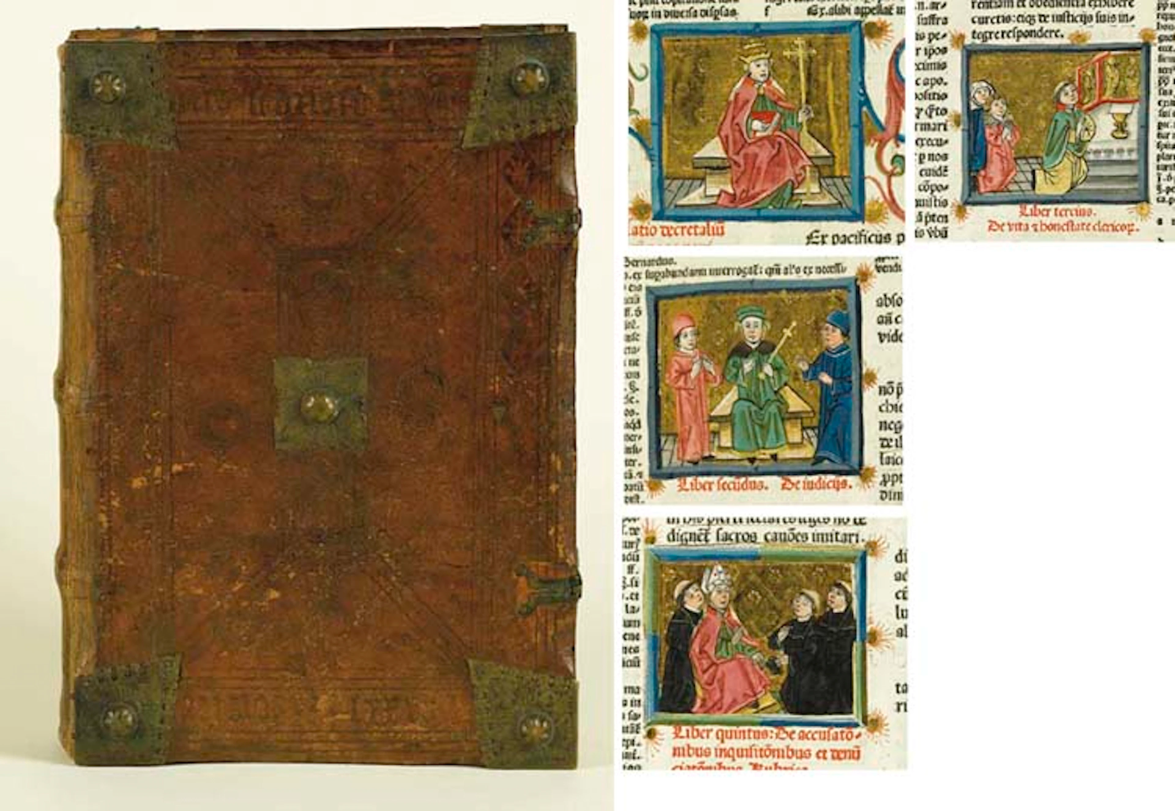 [BONIFACIO VIII] - GREGORIO IX. Decretales cum glossa Bernardi Parmensis. Norimberga: Anton Koberger, 14 luglio 1482.