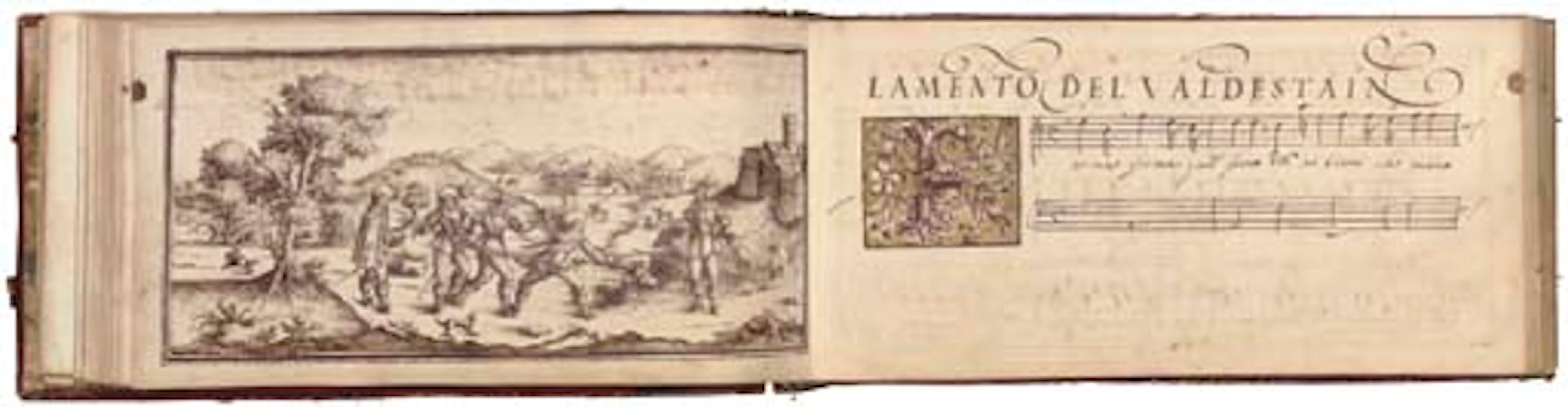 ITALY -- 17th CENTURY. Music manuscript, 'Scelta di Recitativi', comprising melodies, words and continuo for approximately 67 recitatives, apparently in a single fluent 17th-century hand, with occasio