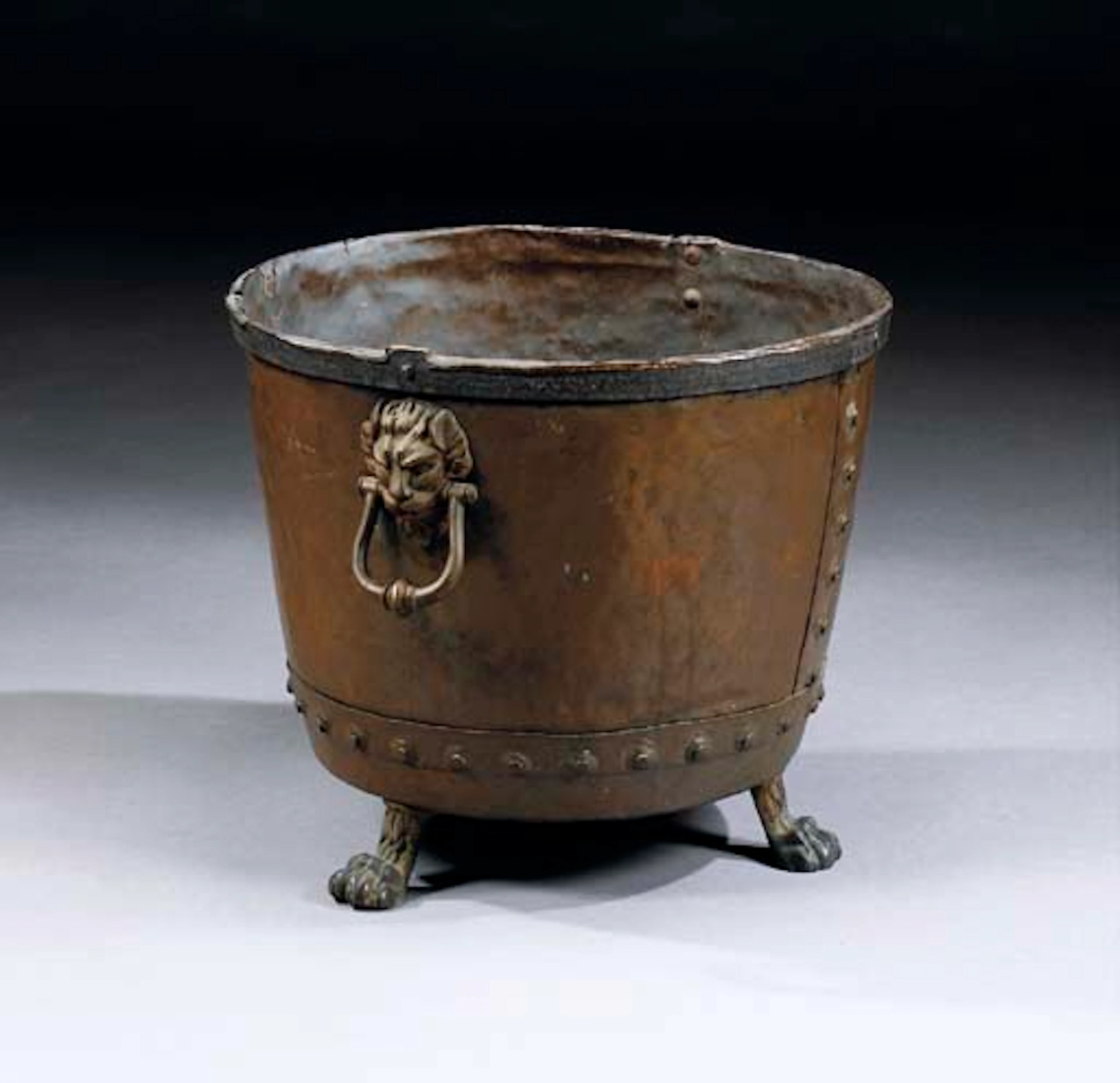 GRANDE PAIOLO IN RAME, PROBABILMENTE SECOLO XVIII,