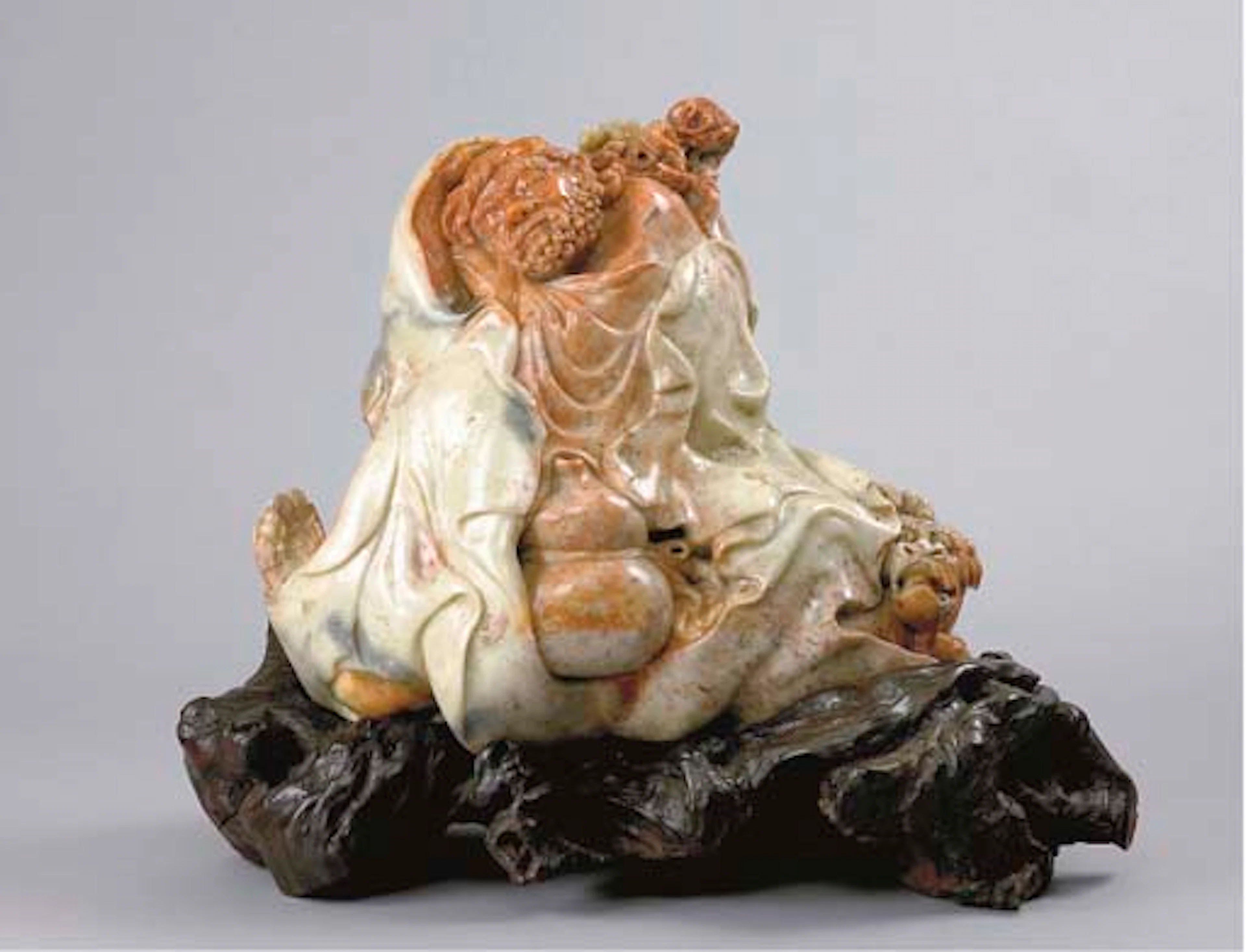 GROUPE SCULPTE EN STEATITE