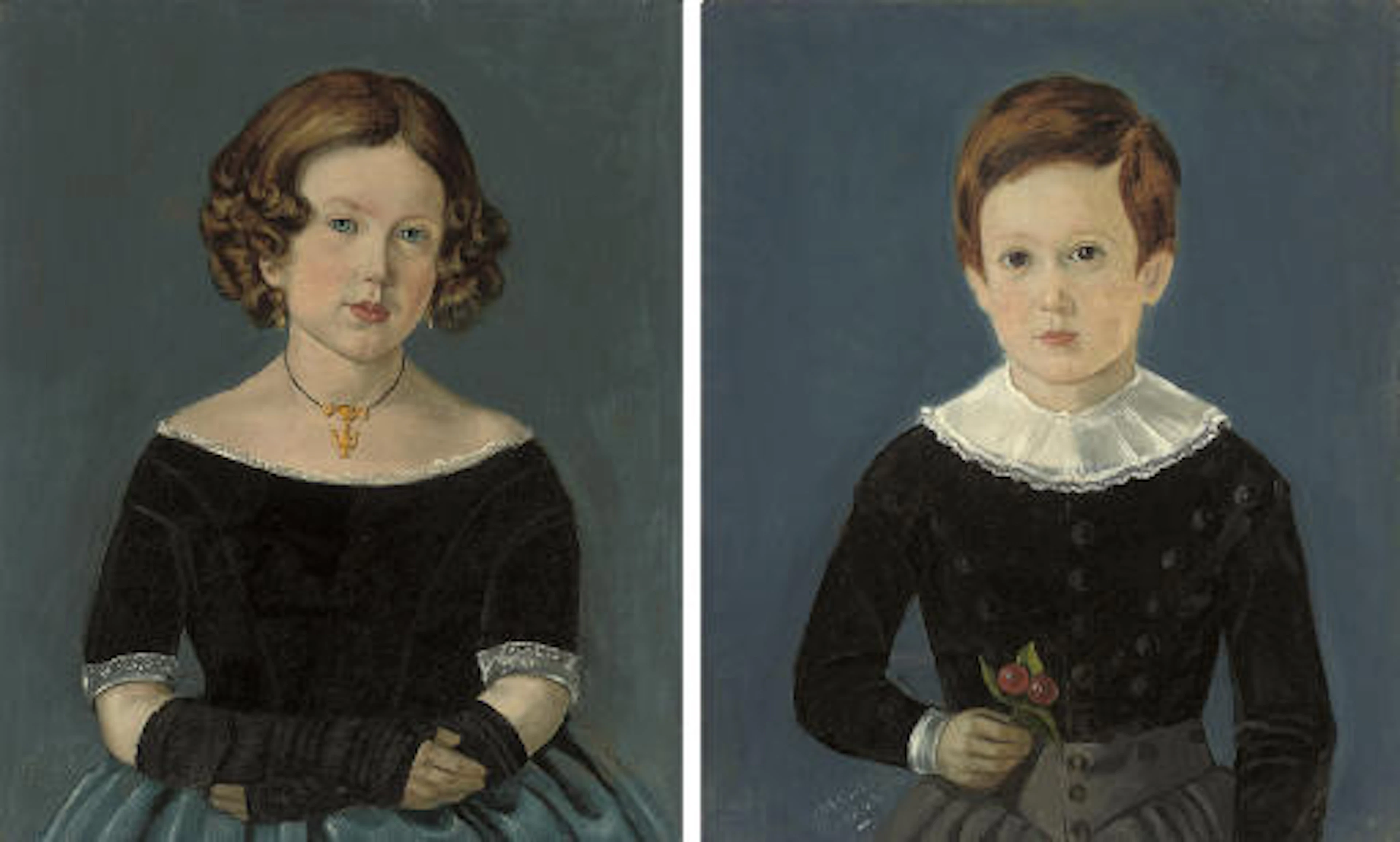 The cherry picker; and Girl with a gold pendant