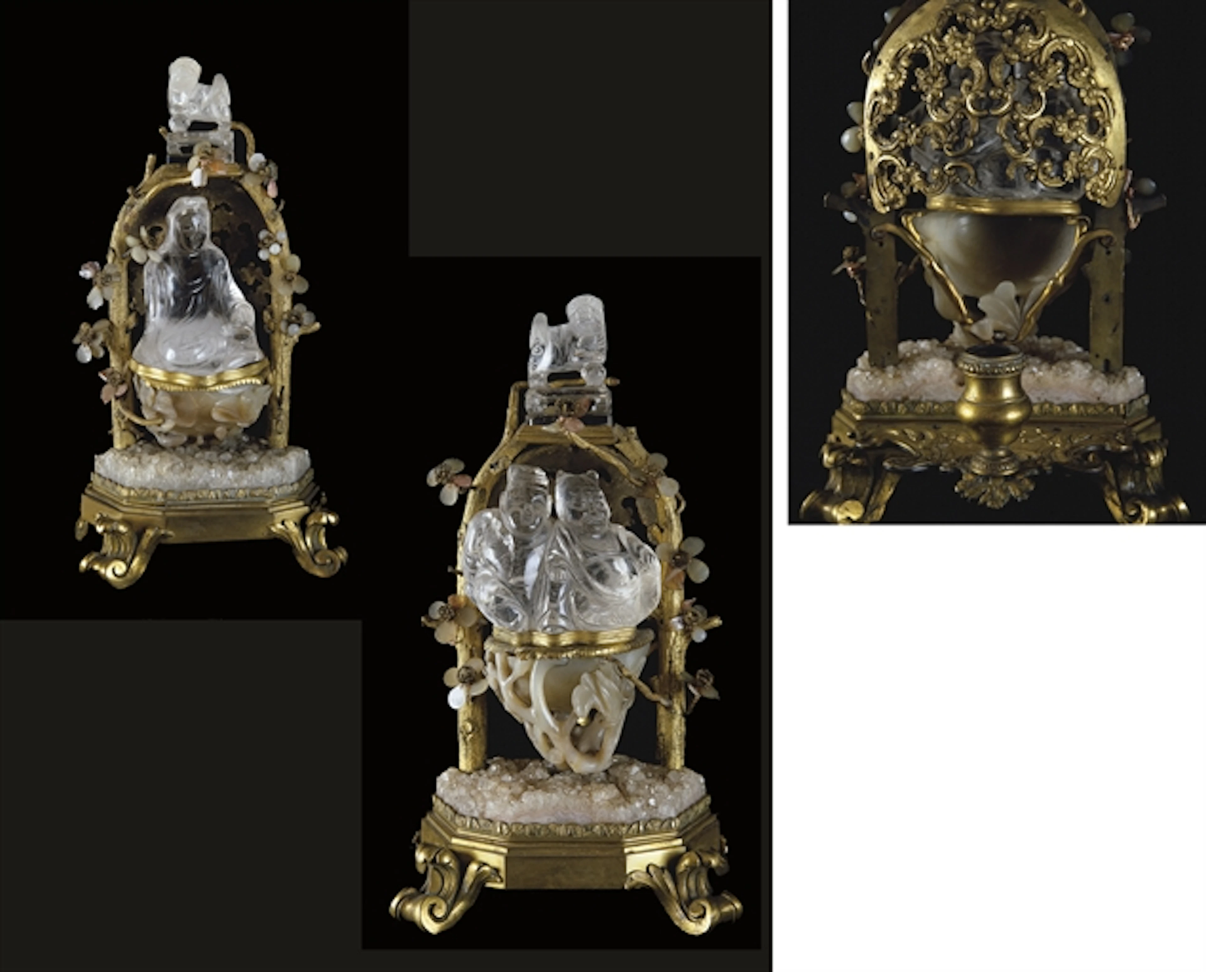 PAIRE DE CANDELABRES DE STYLE LOUIS XV