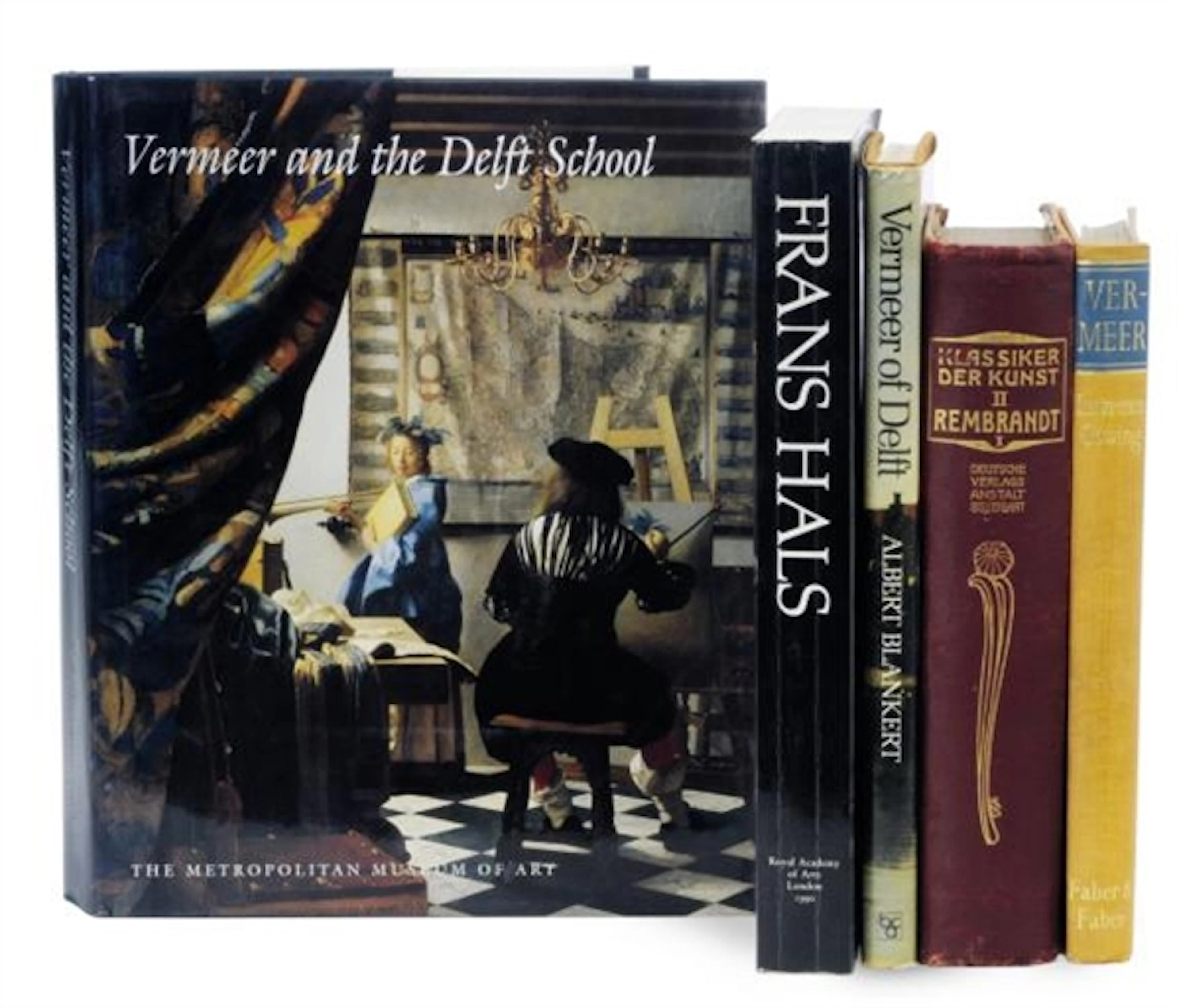 A collection of books on Dutch 17th century art