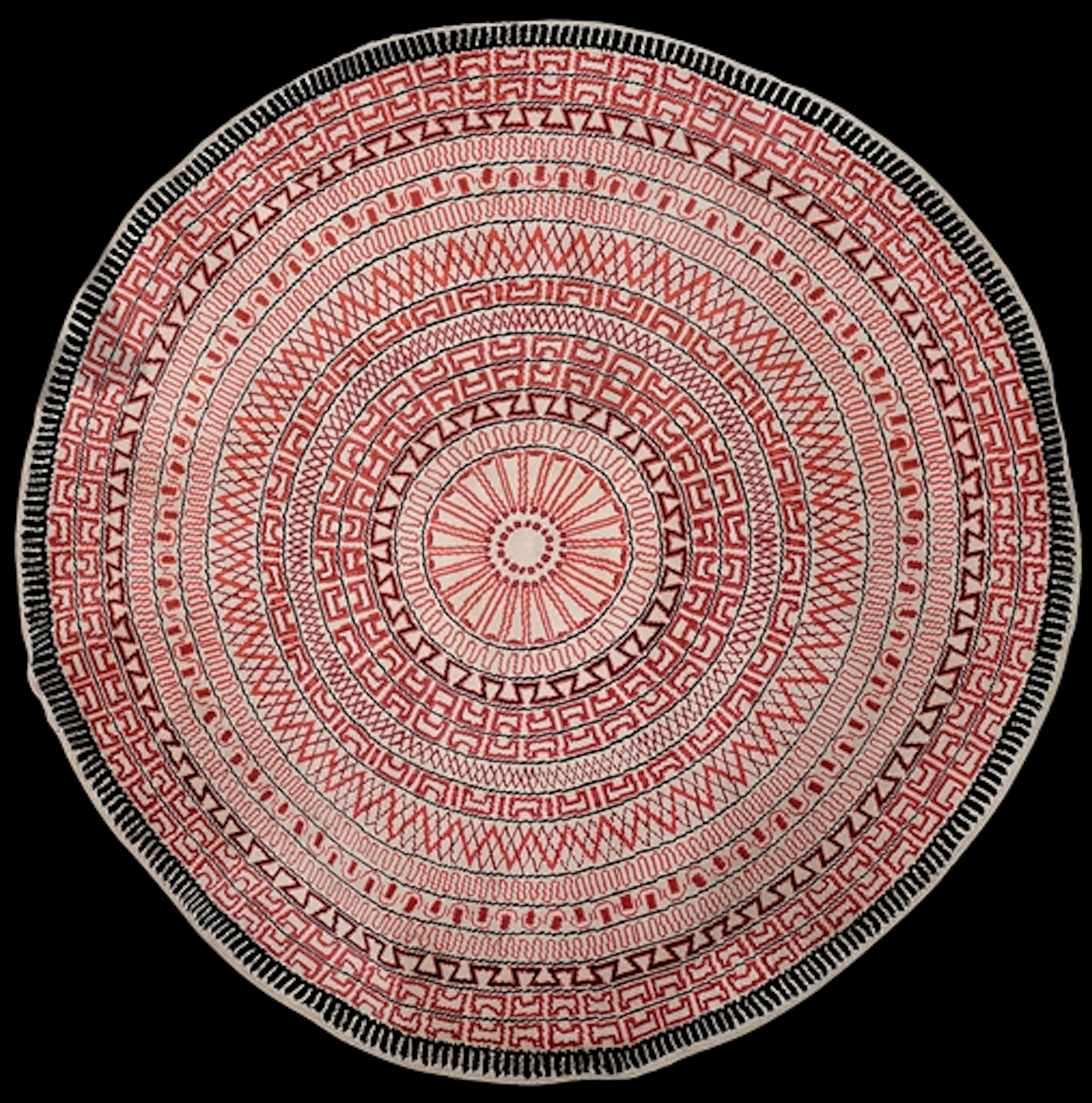 TAPIS CIRCULAIRE, VERS 1930