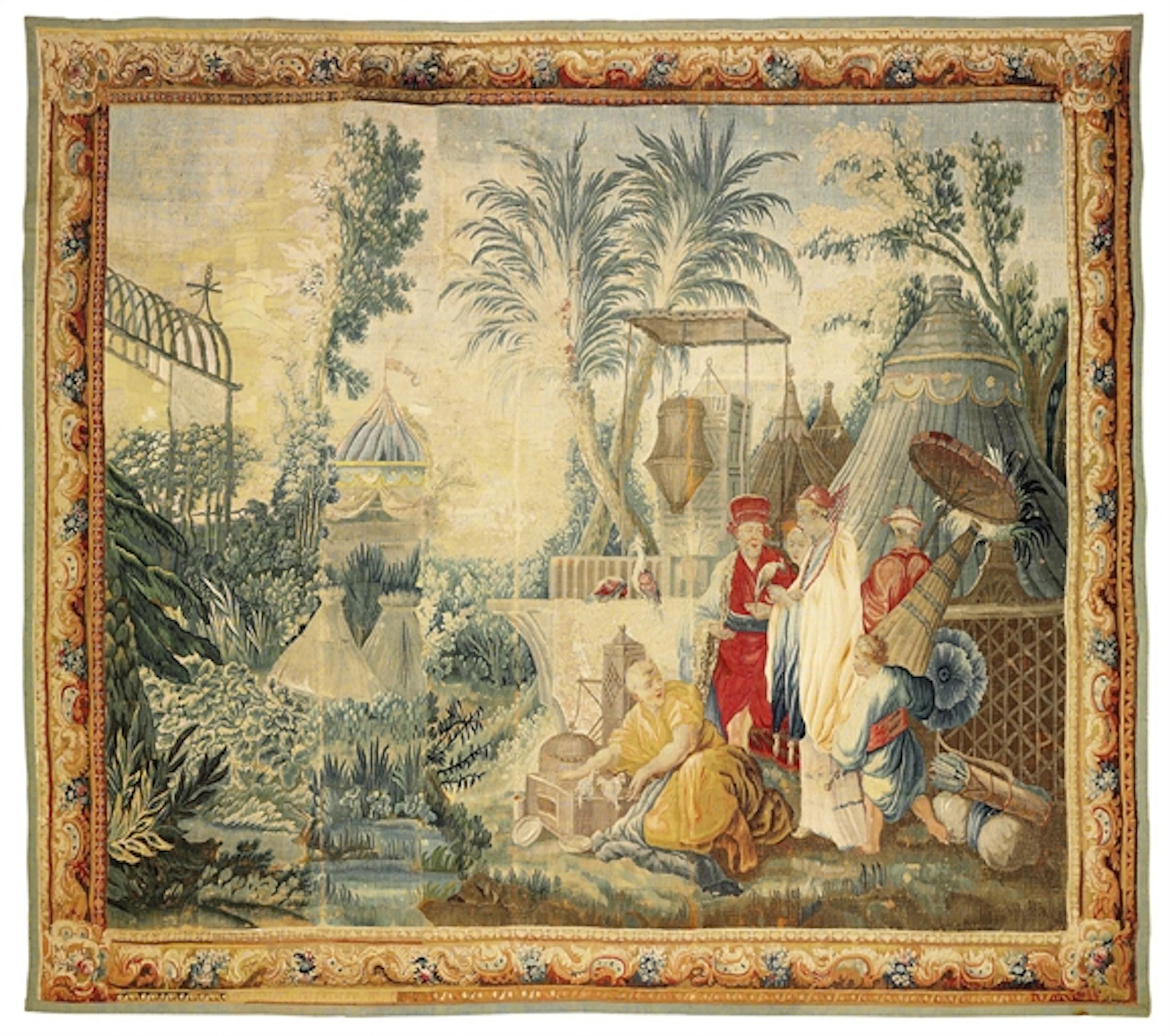 A LOUIS XV CHINOISERIE TAPESTRY