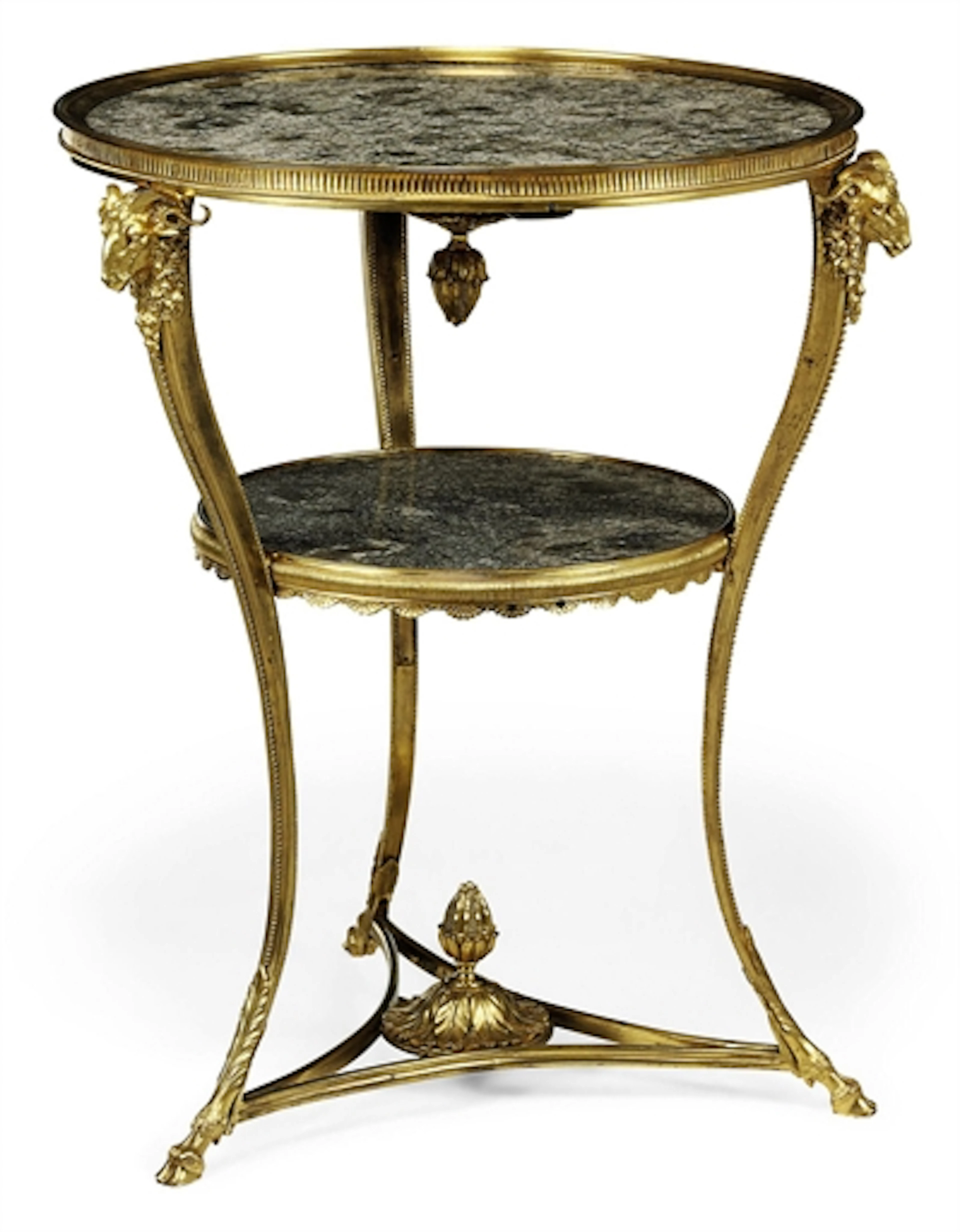 A RUSSIAN ORMOLU AND GRANITE GUERIDON