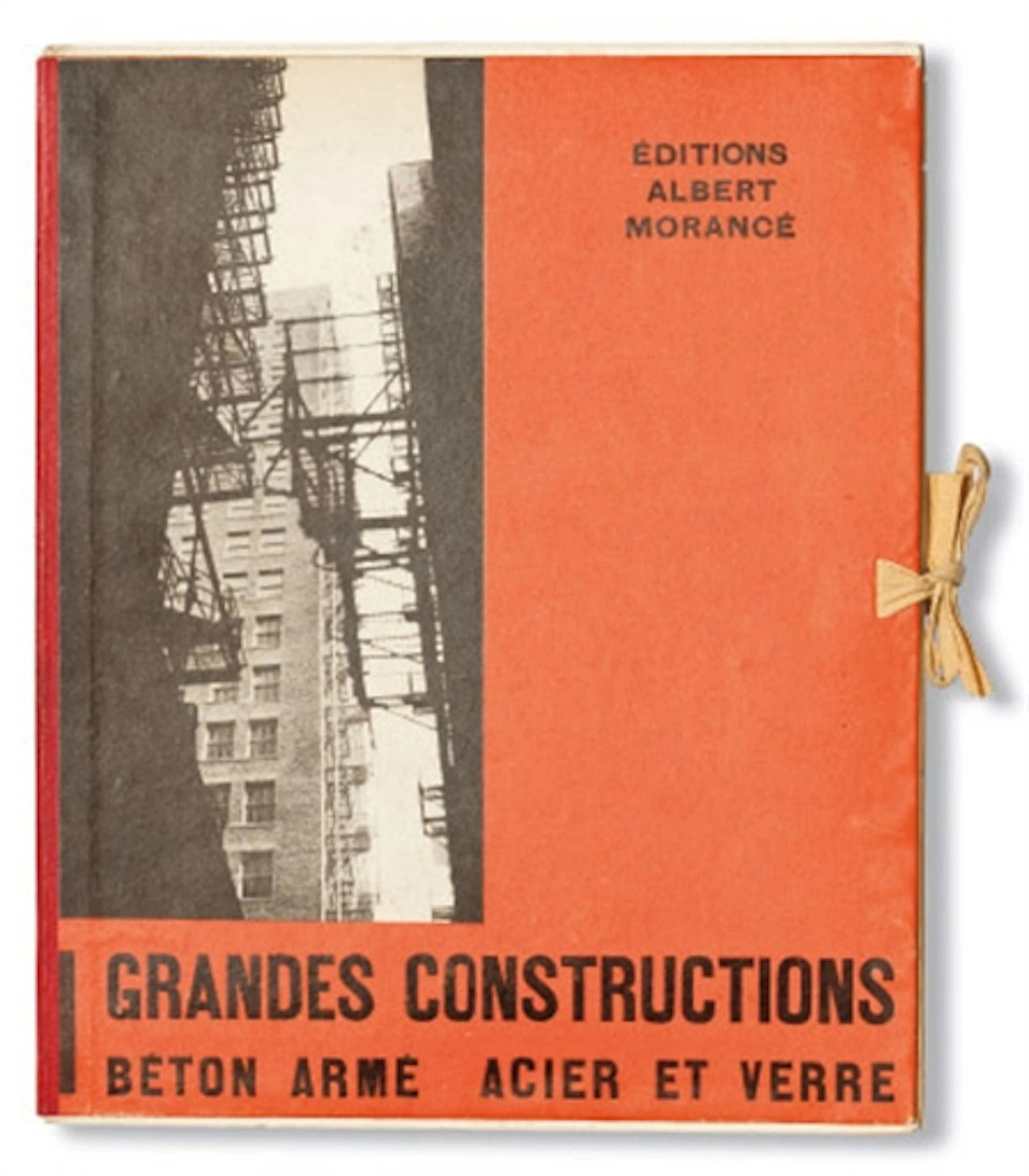 BADOVICI, Jean. Grandes constructions. Béton armé - Acier - Verre. Paris: Éditions Albert Morancé, [1923 ?]. Portefeuille in-4 (270 x 224 mm). 54 planches. Chemise originale de l'éditeur