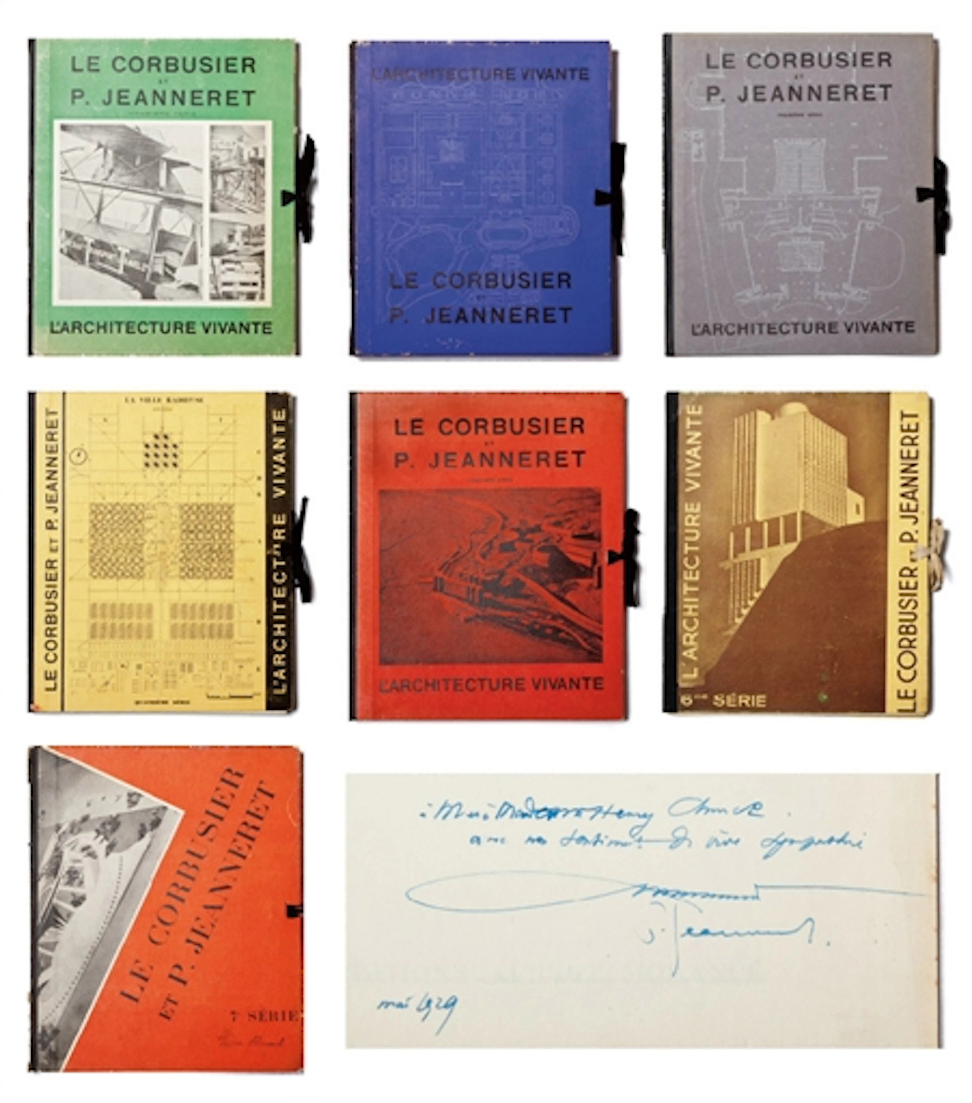 LE CORBUSIER & Pierre JEANNERET. L'Architecture vivante. Publié sous la direction de Jean Badovici. Paris: Éditions Albert Morancé, 1927-1931.