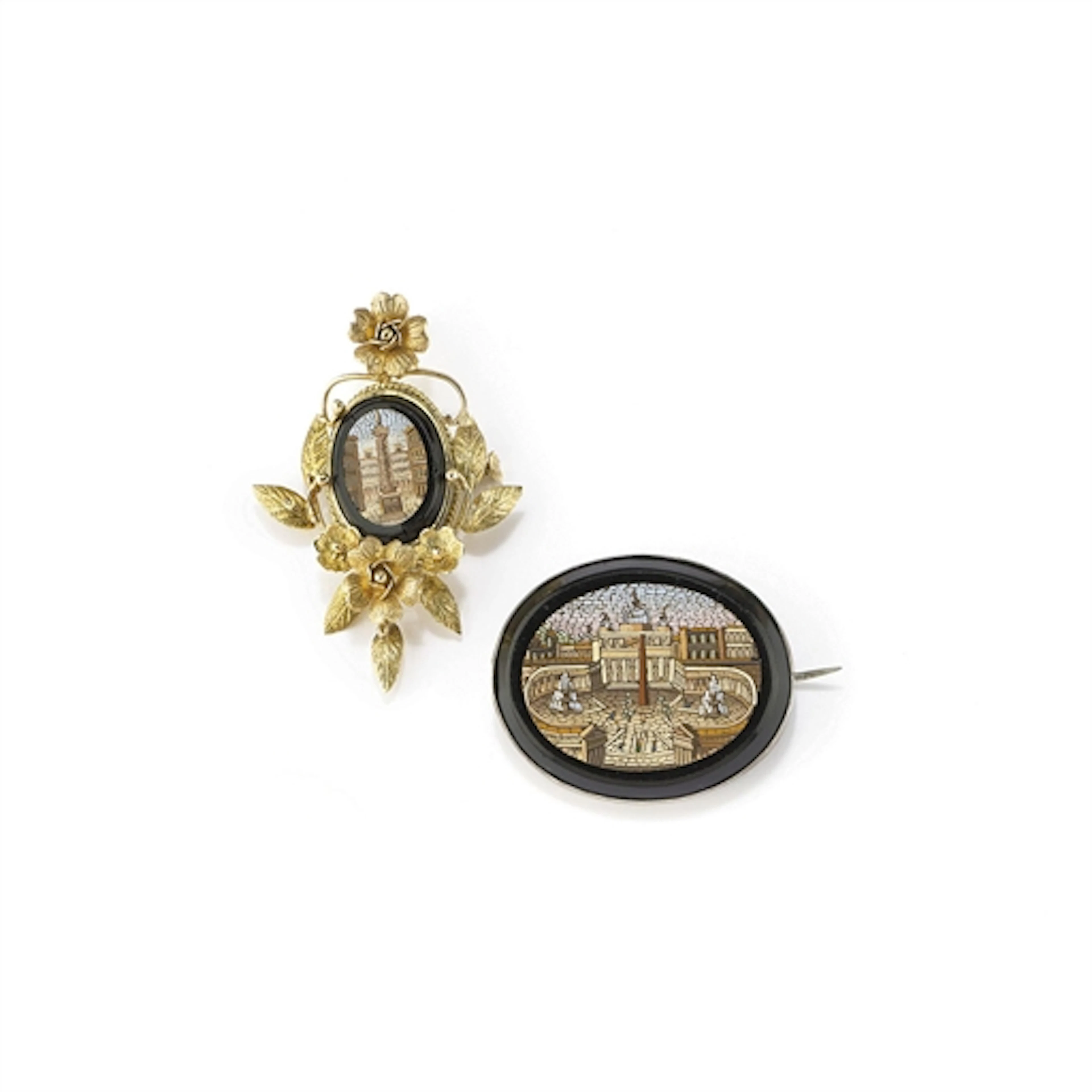 DUE ANTICHE SPILLE IN MICROMOSAICO