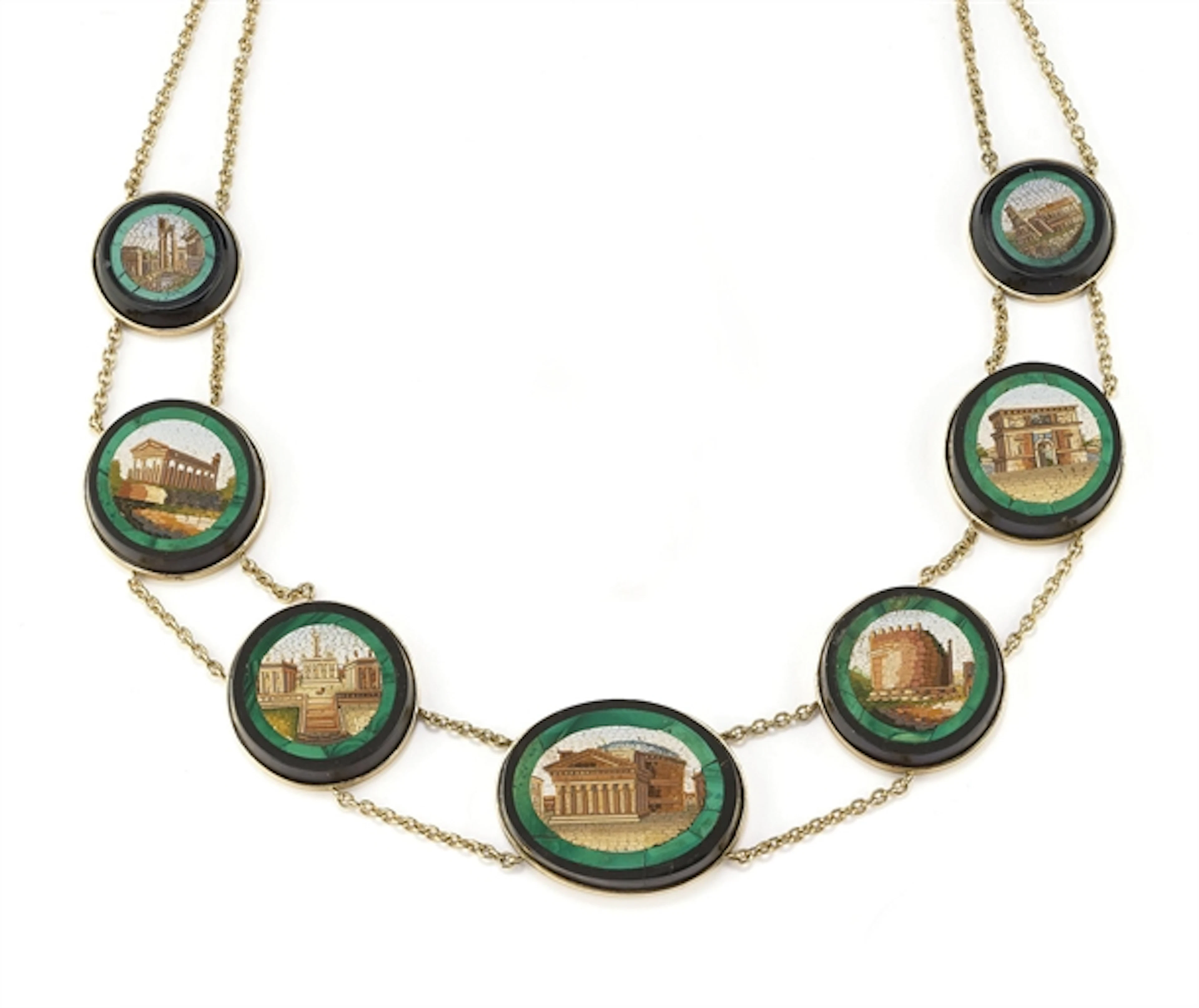 ANTICA COLLANA IN MICROMOSAICO