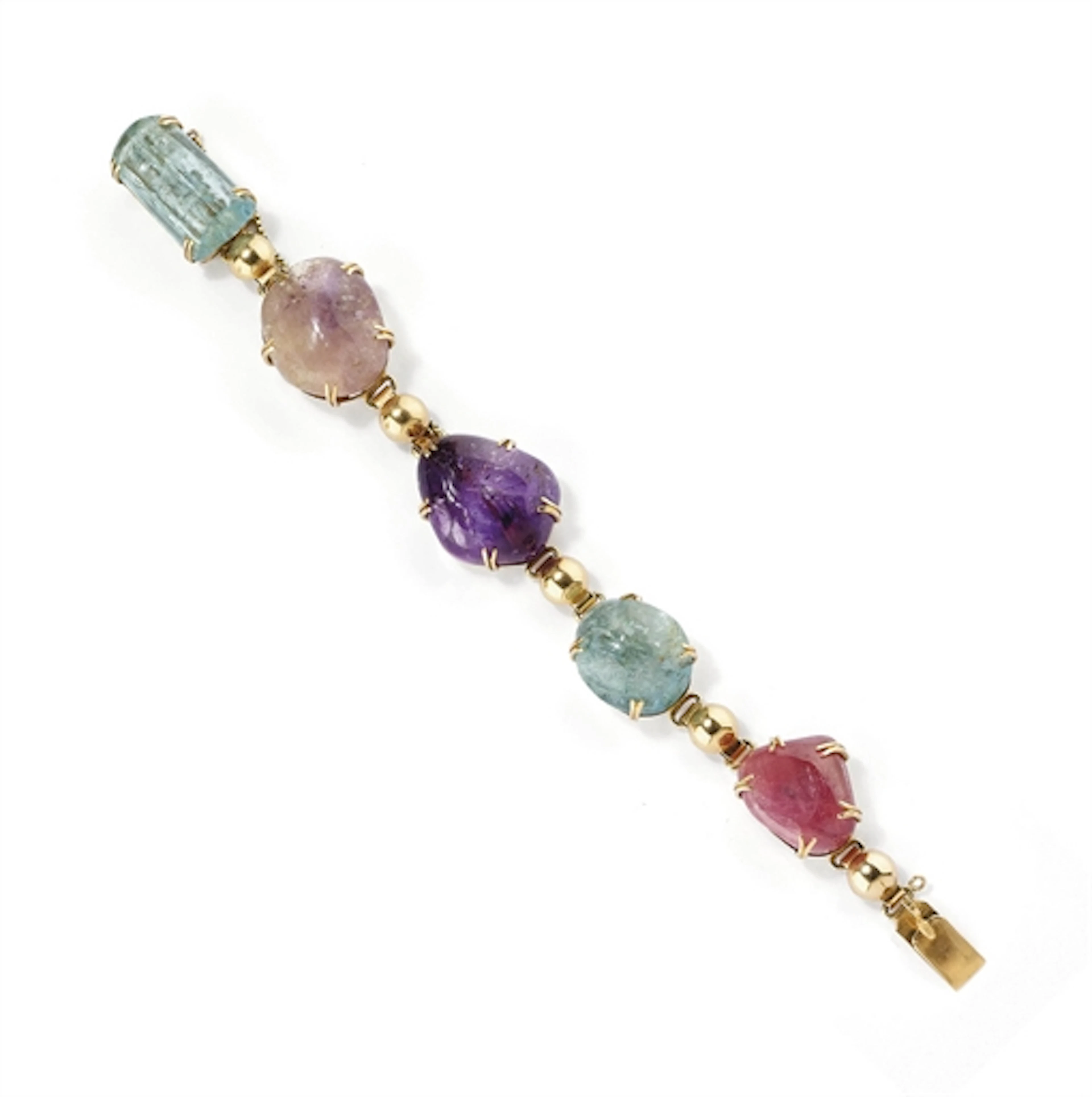 BRACCIALE IN PIETRE DI COLORE, FIRMATO SCORTECCI