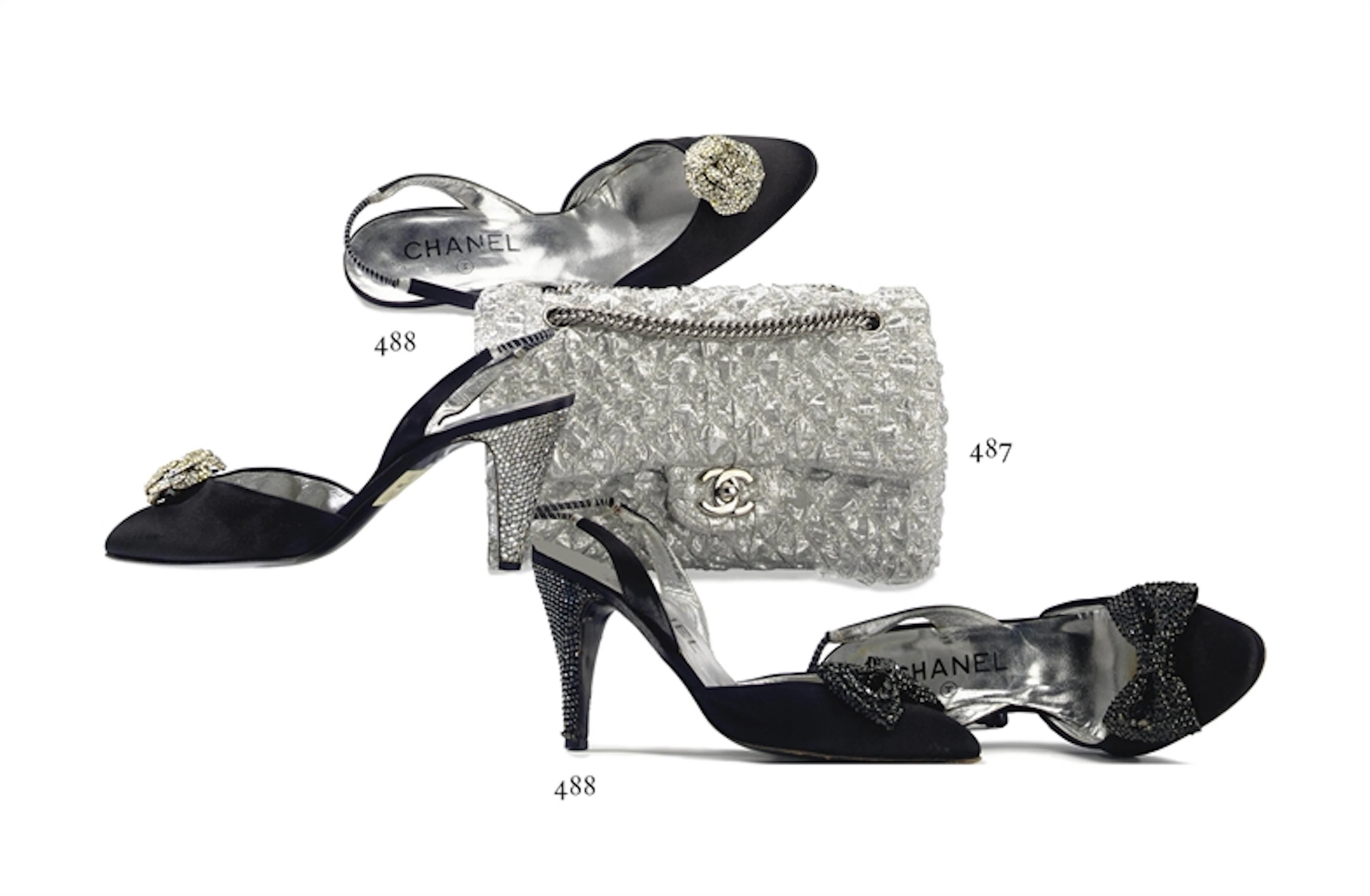 A SILVER METALLIC COTTON CLASSIC FLAP 2.55 BAG