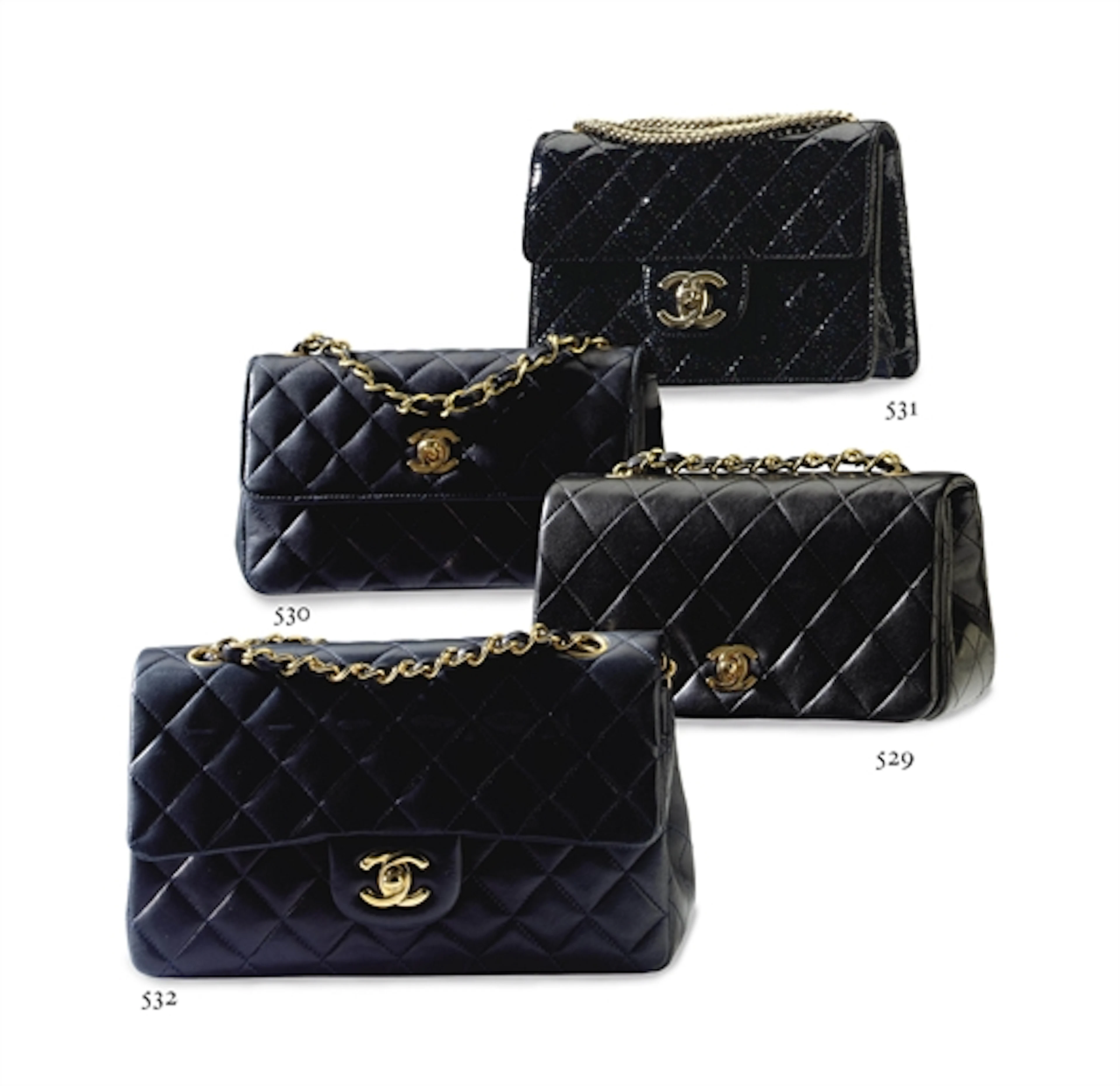 A BLACK PATENT LEATHER CLASSIC MINI FLAP 2.55 BAG