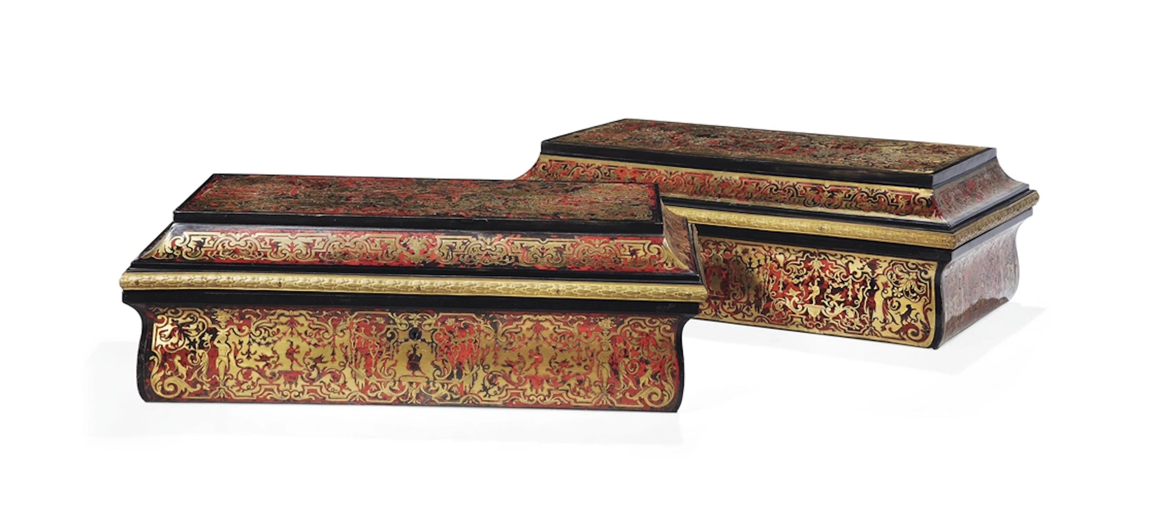 PAIRE DE COFFRES D'EPOQUE NAPOLEON III