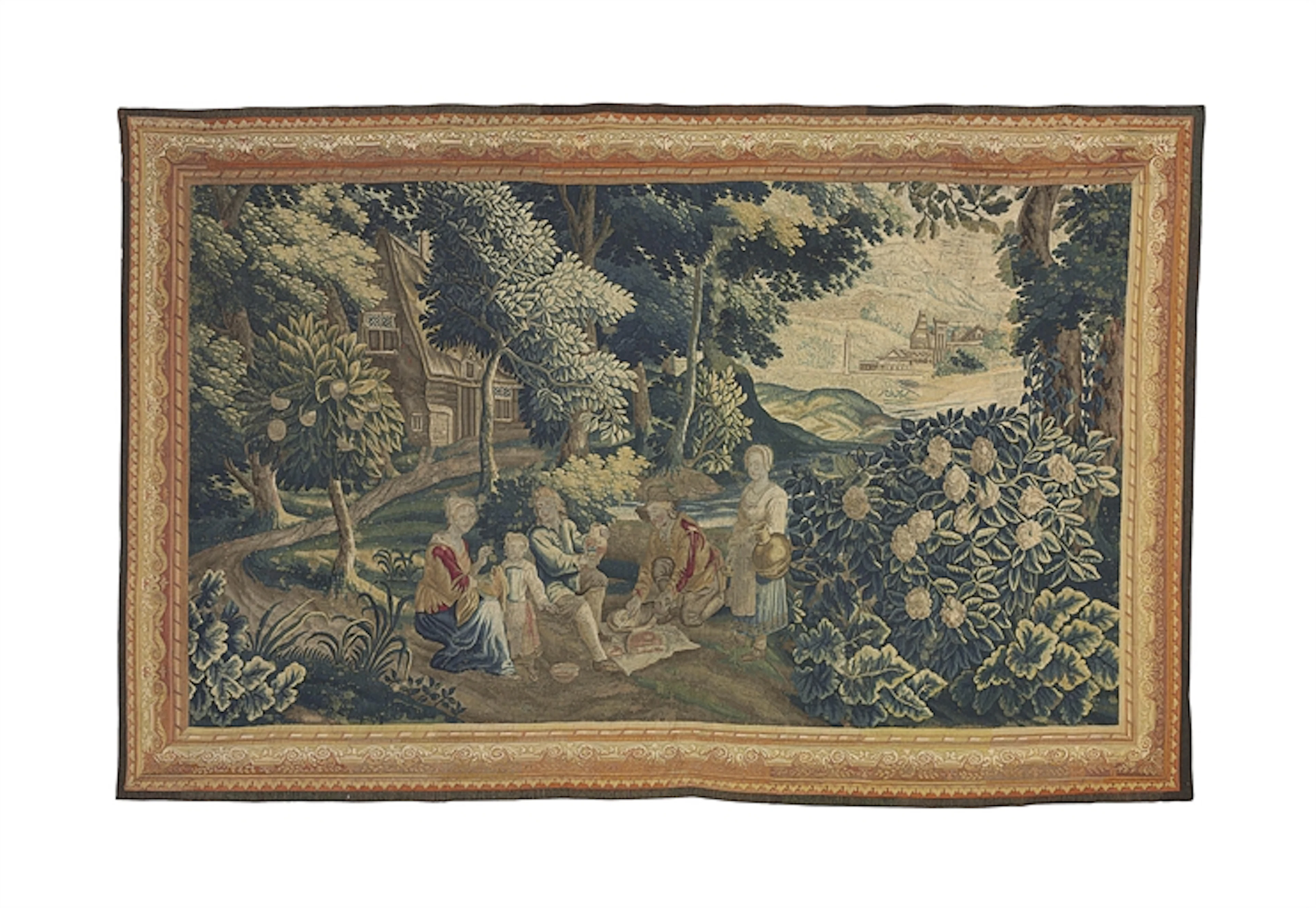 A FLEMISH PASTORAL TAPESTRY