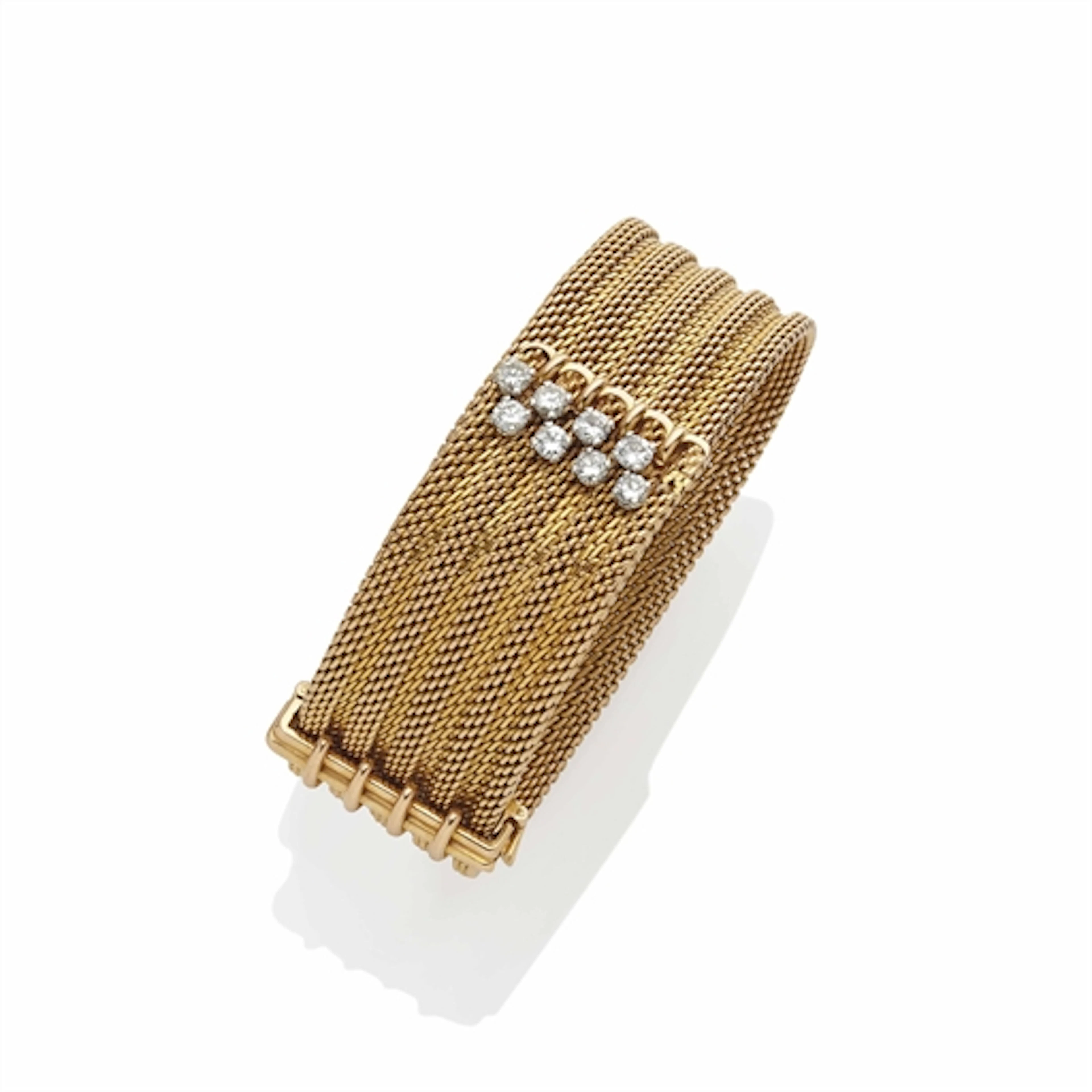 Bracelet Montre De Dame Diamants, Par Rof