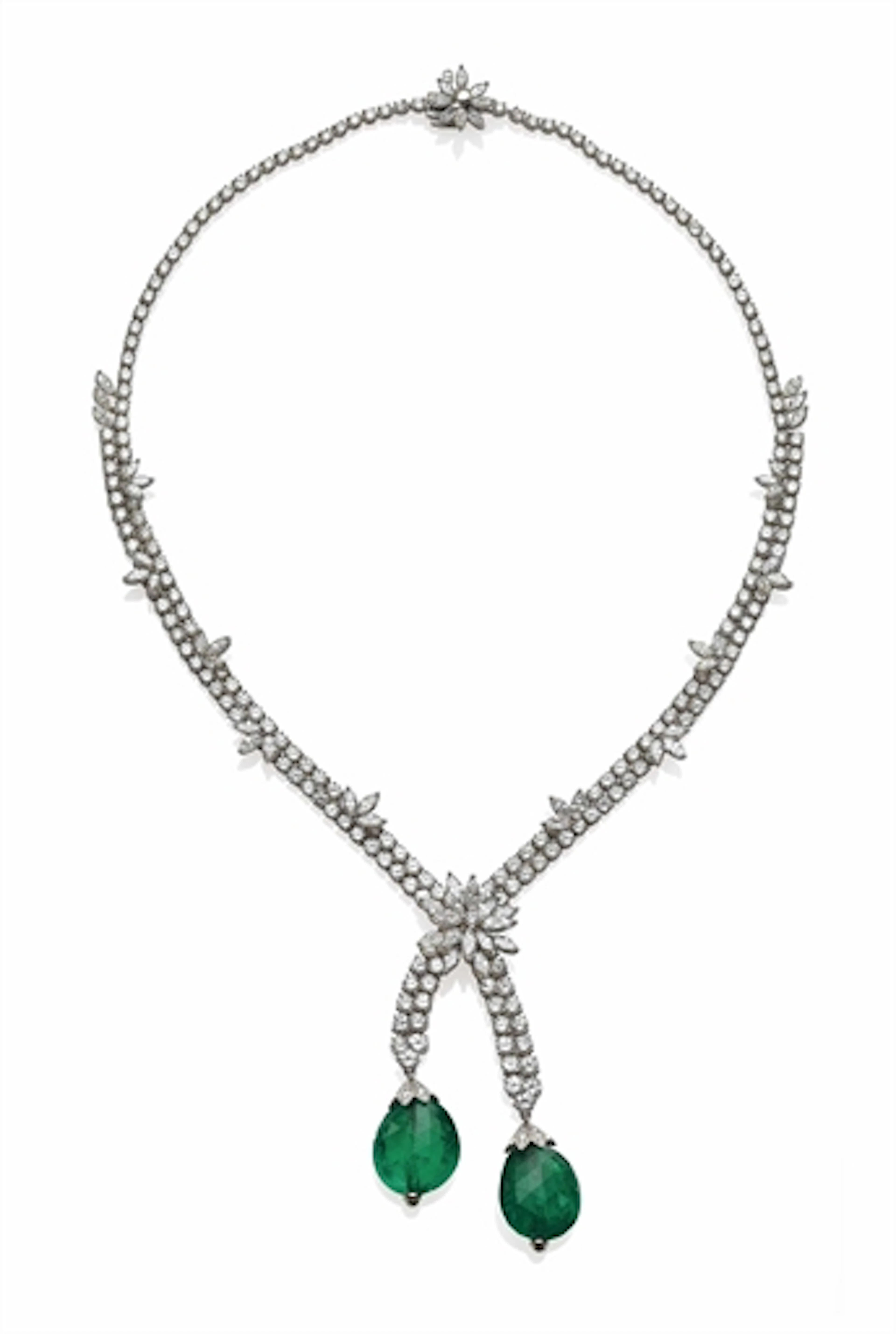 Collier Emeraudes Et Diamants