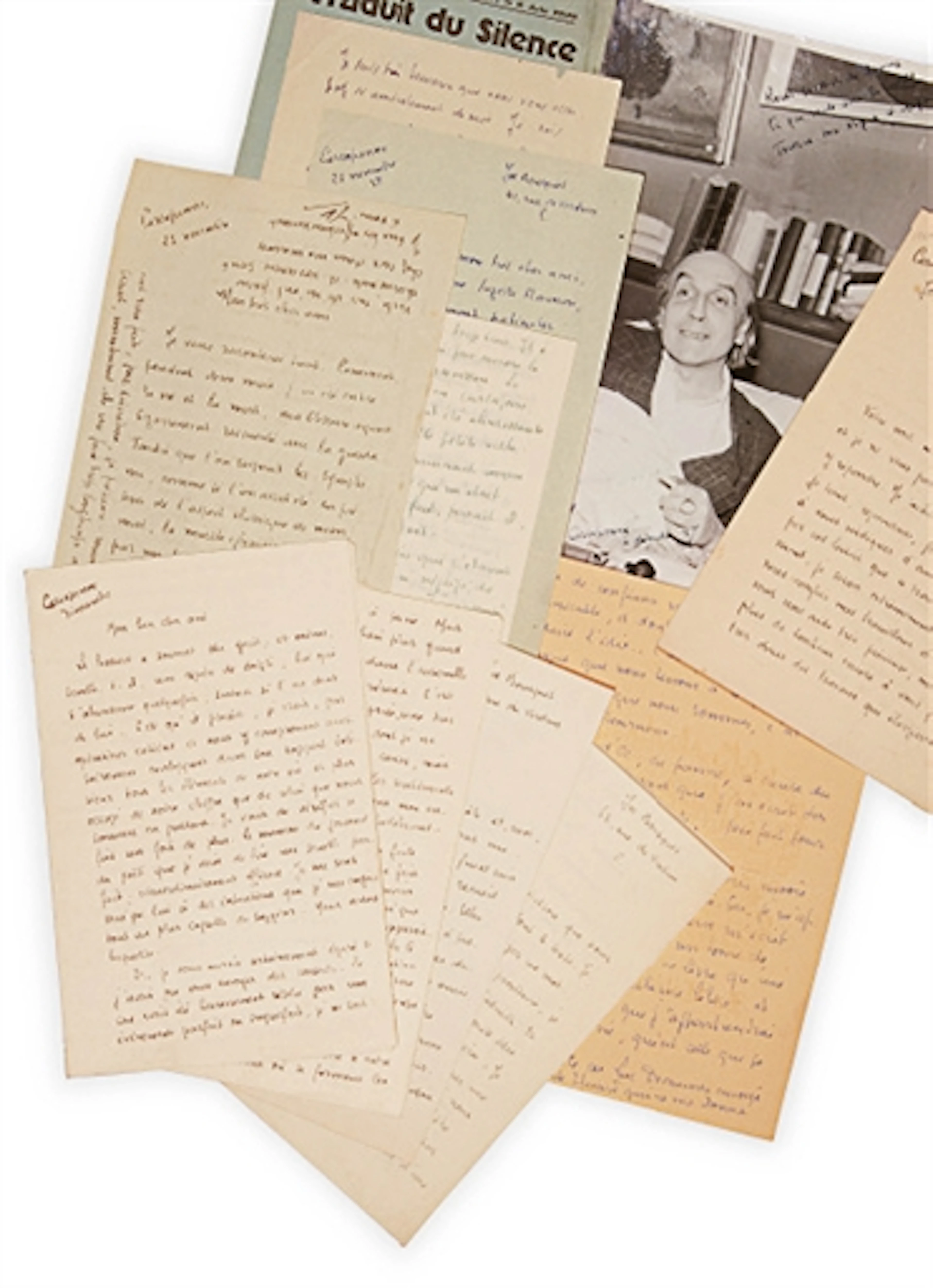 BOUSQUET, Joë (1897-1950). Réunion de 10 lettres autographes dont 9 adressées à Pierre-Louis Flouquet, Carcassonne, 1938-1947.