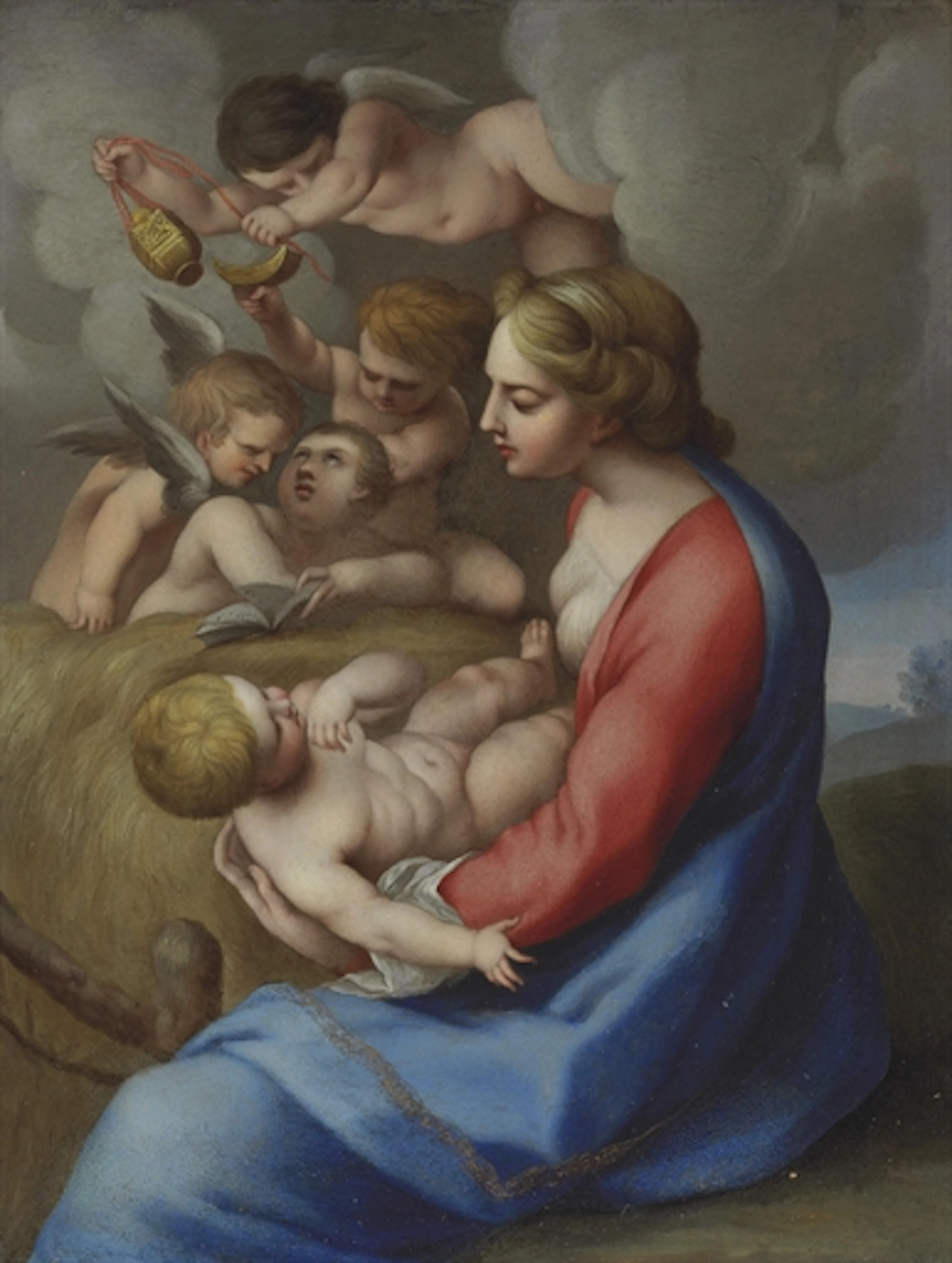 Madonna and Child with angels