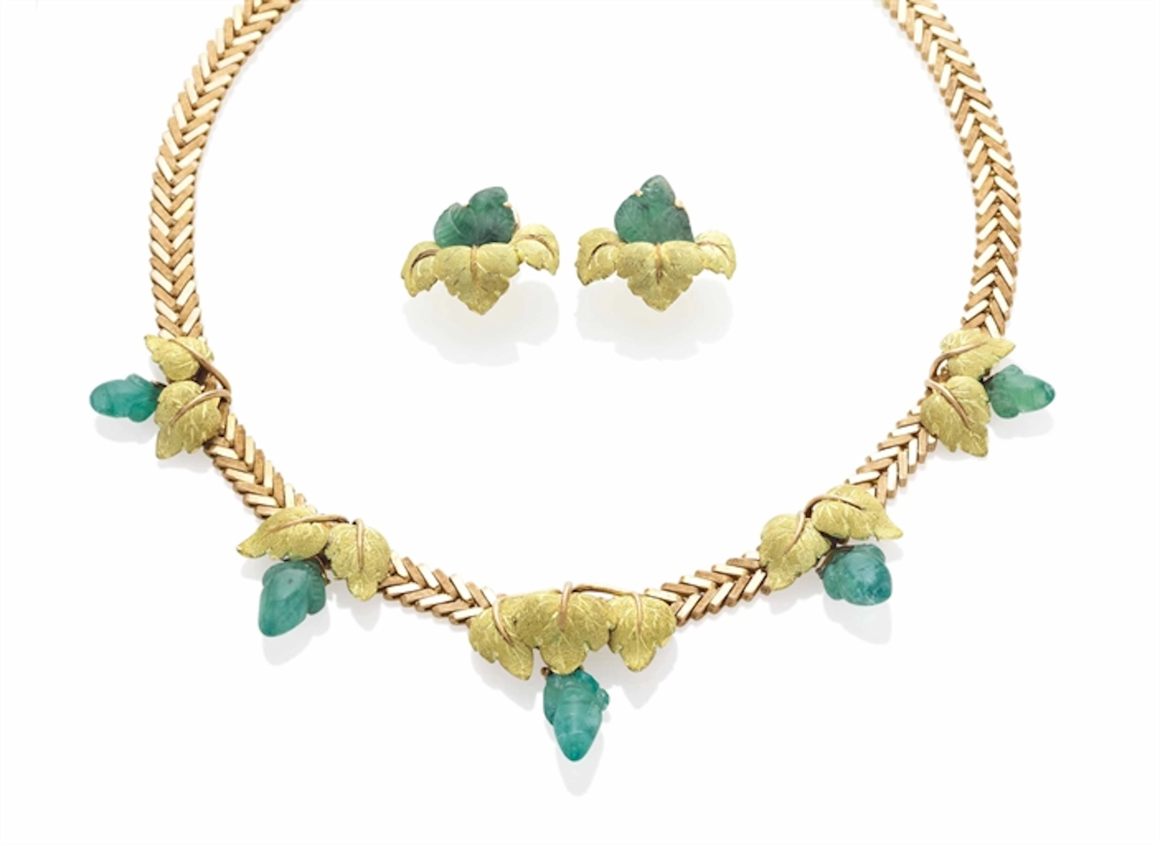 Demi-Parure Emeraudes, Par Mario Buccellati