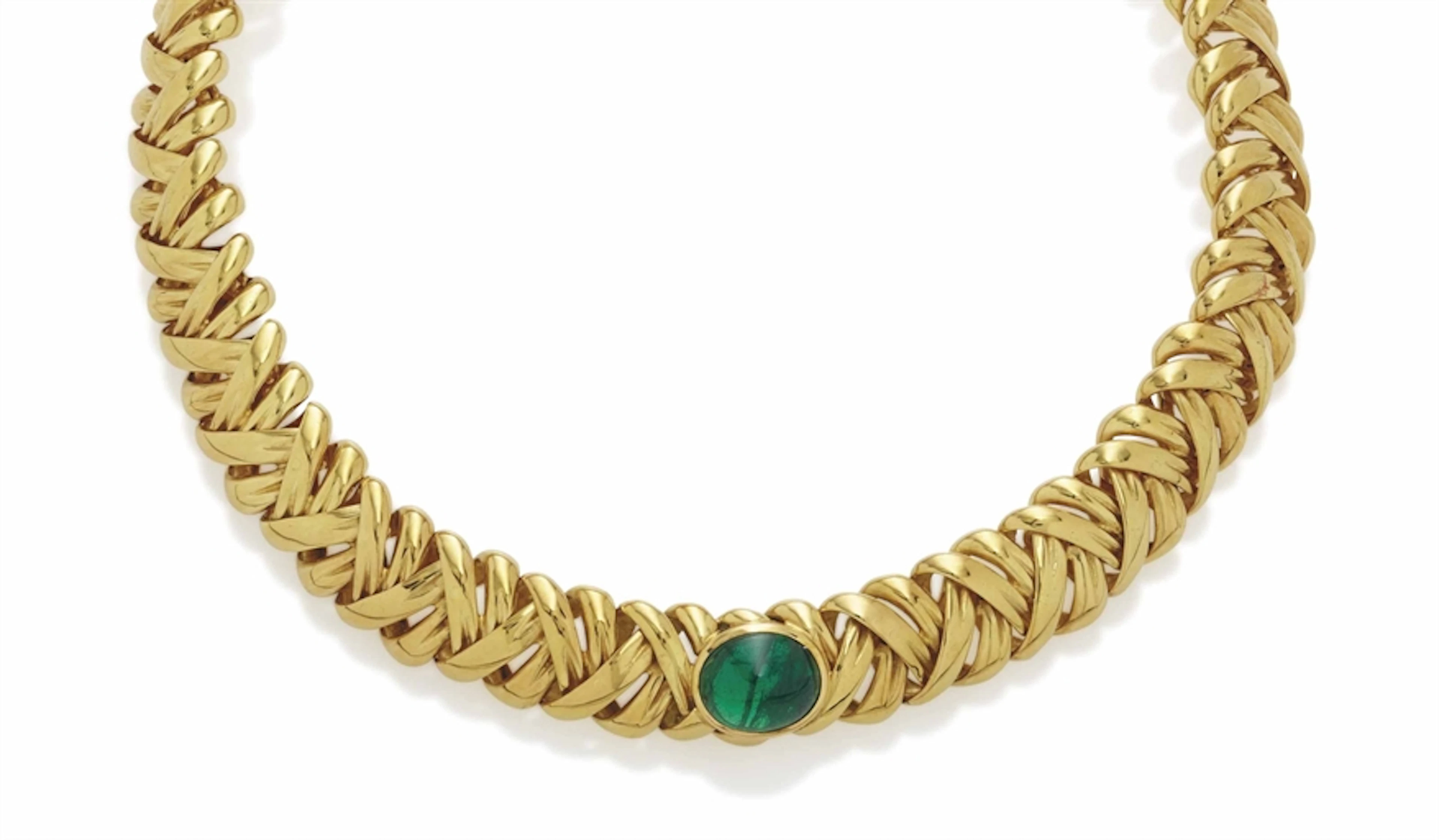 Collier Emeraude Et Saphir, Par Benoit De Gorski