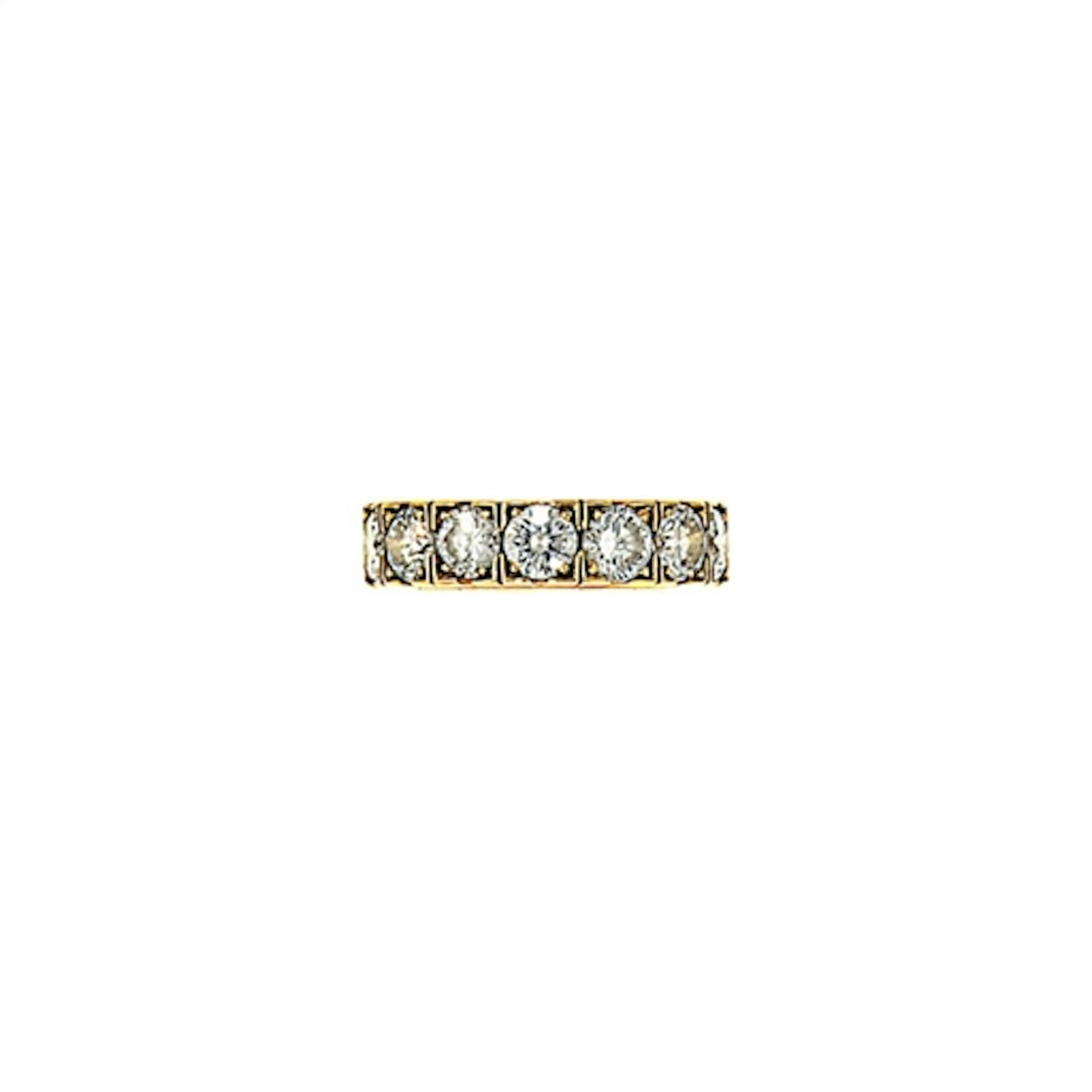 A diamond eternity ring