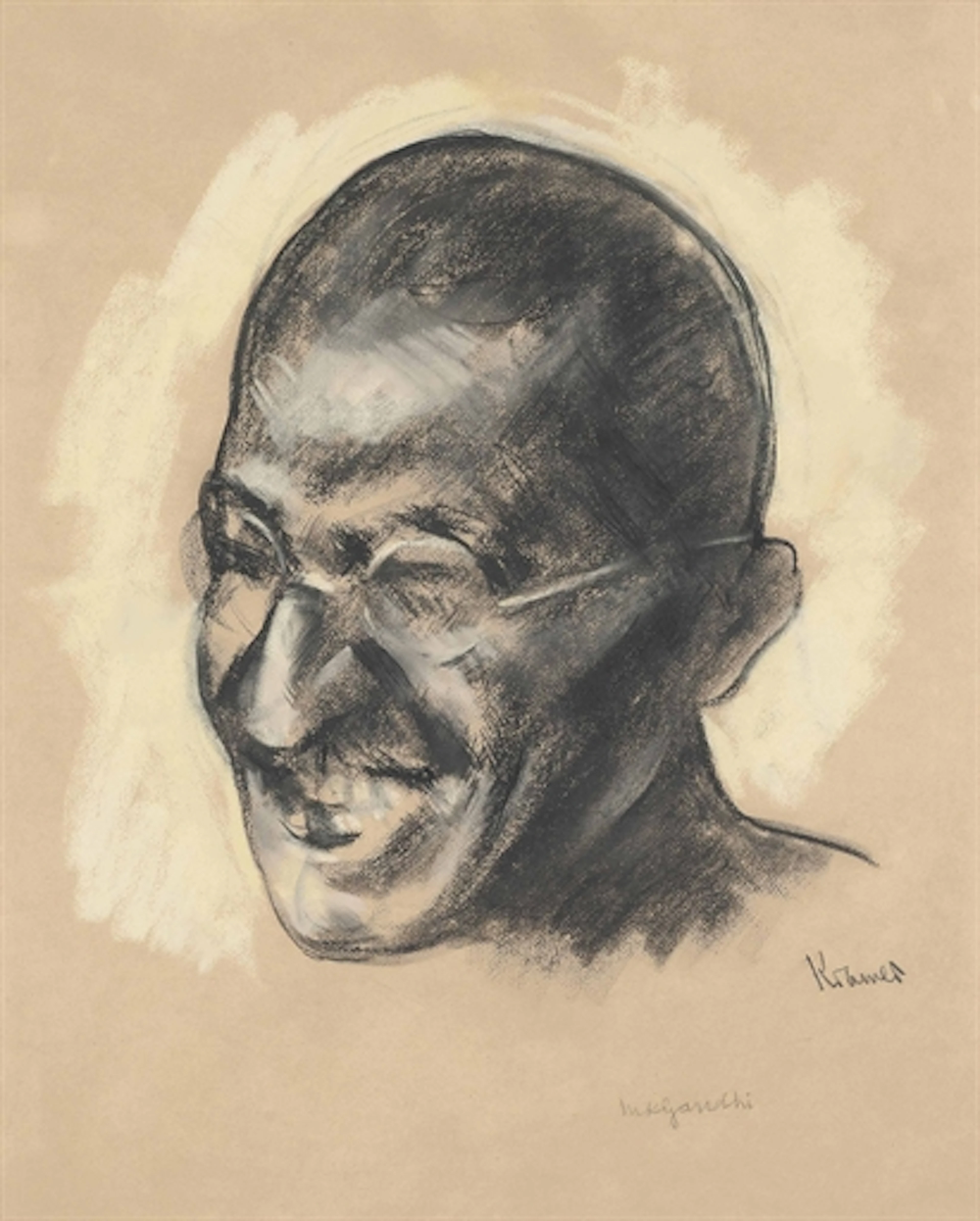 Portrait of Mahatma Ghandi