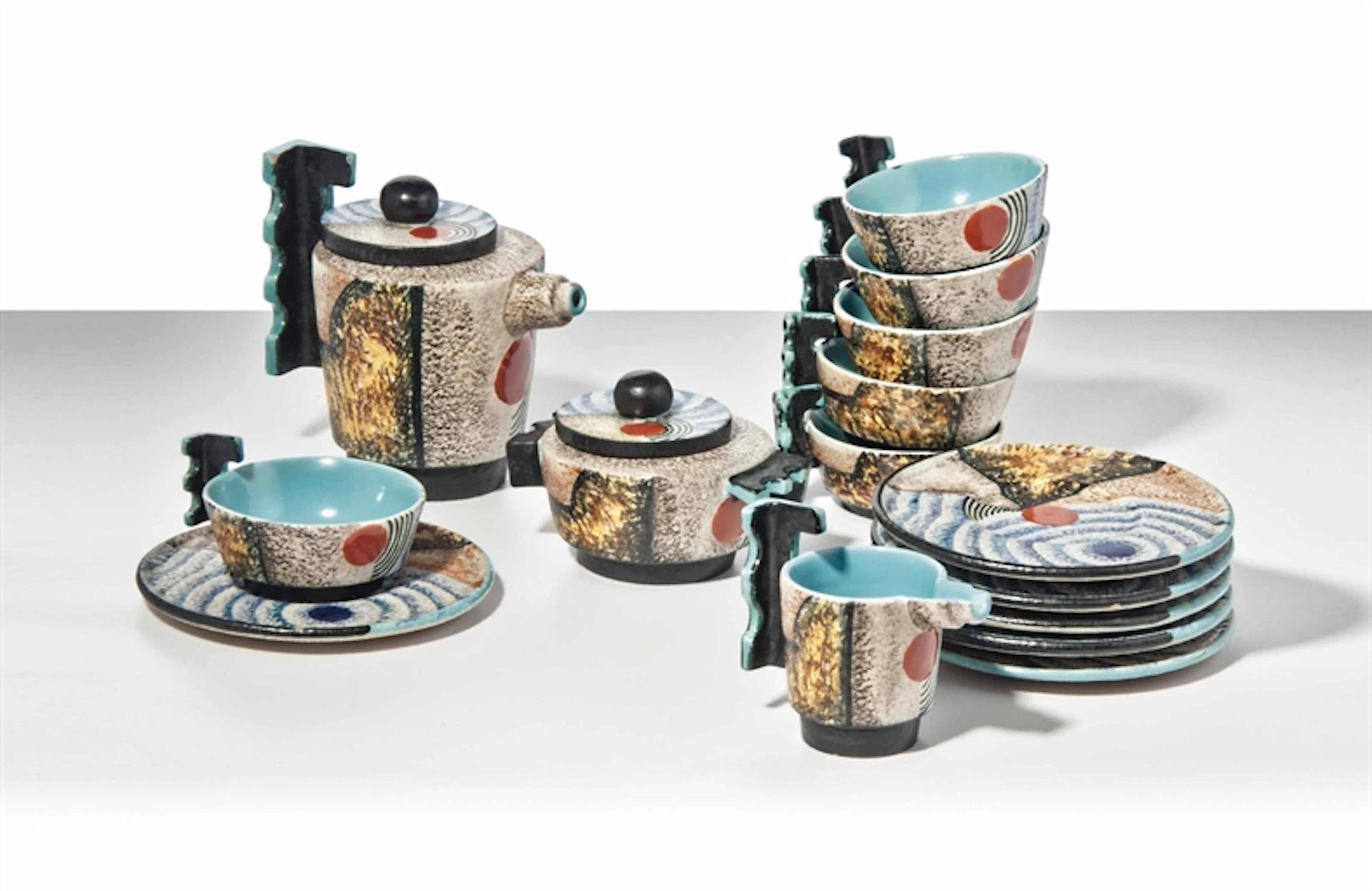 A FUTURIST TEA SERVICE, CIRCA 1935