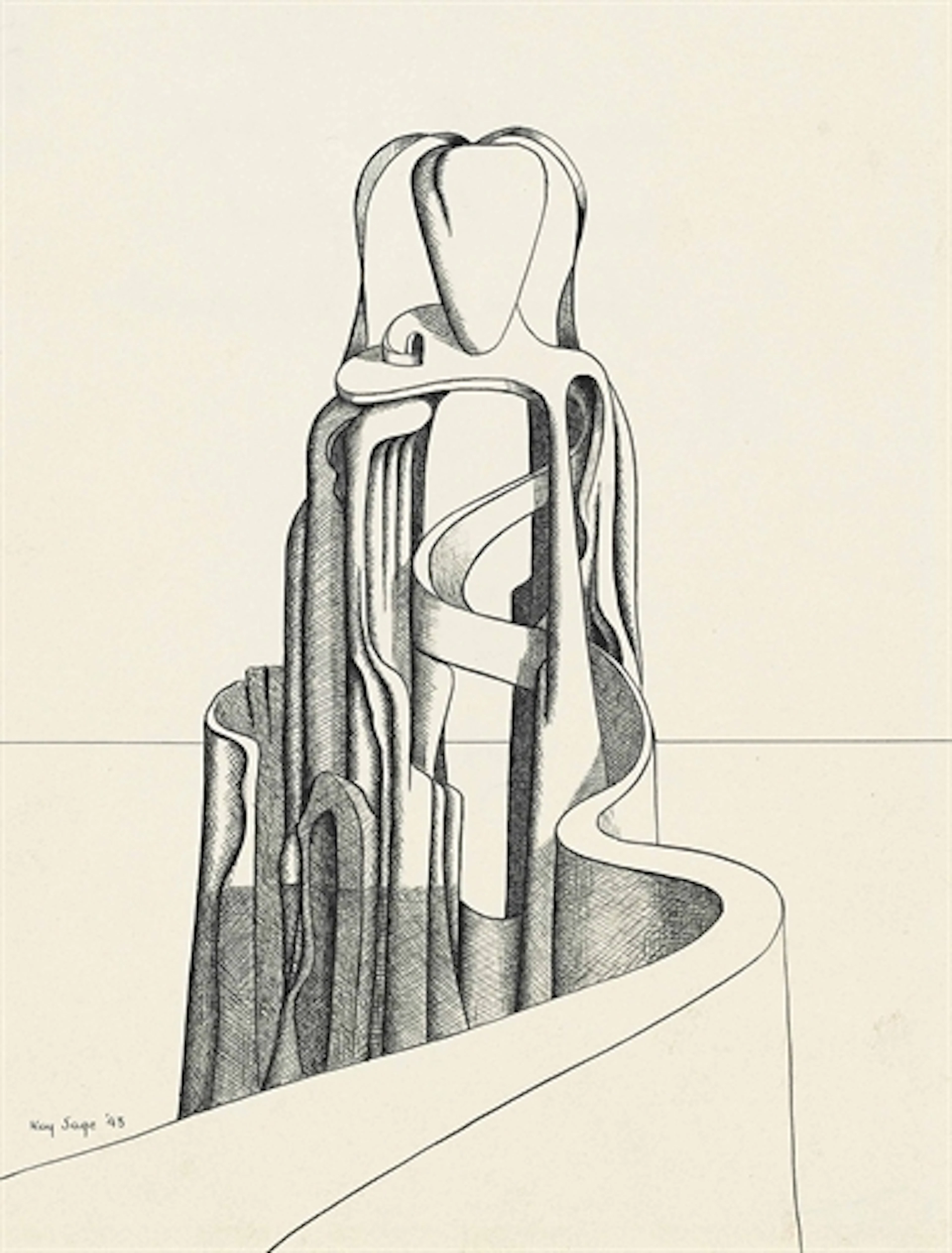 Study for The Hidden Letter