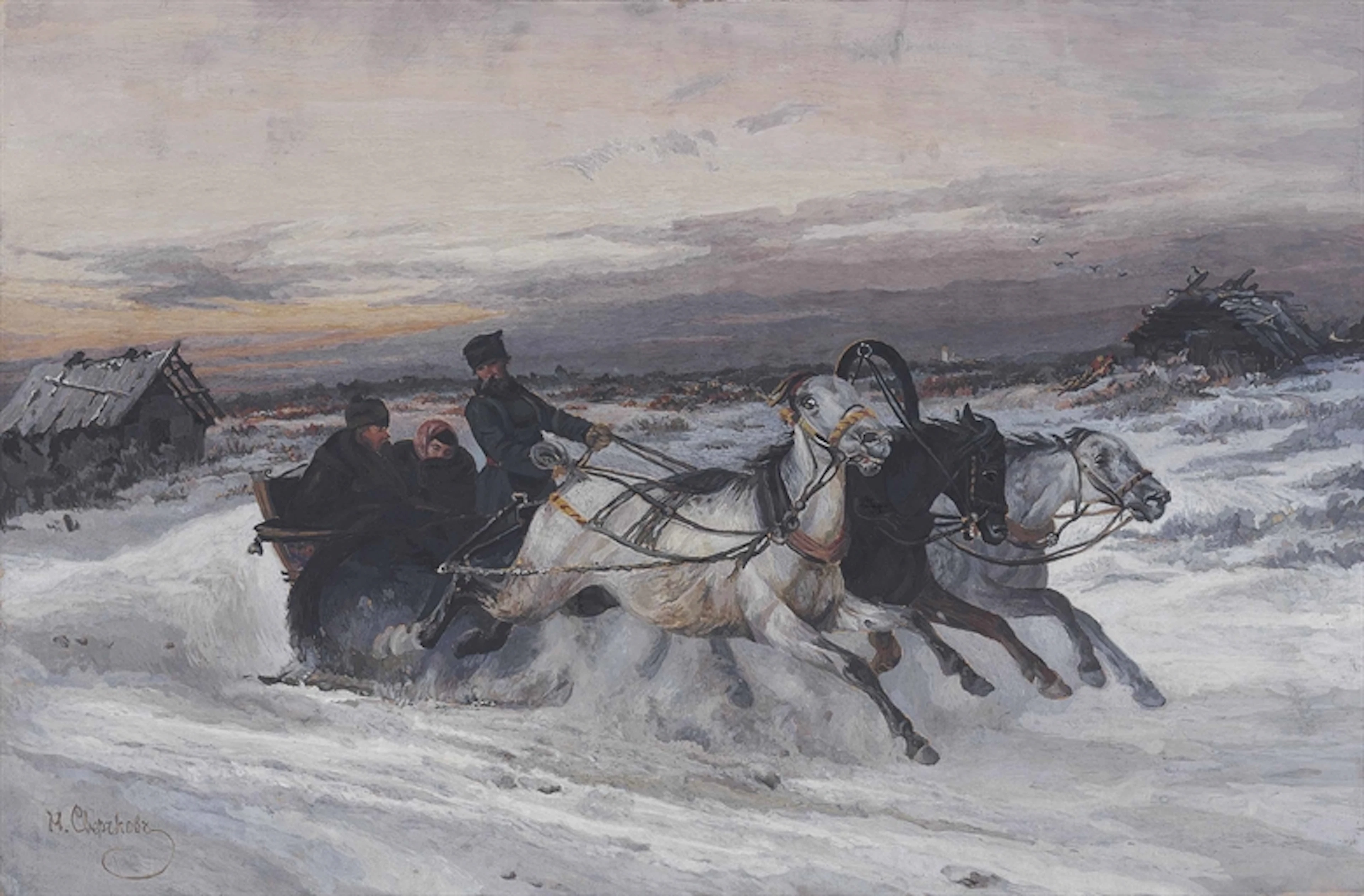 Troika in winter