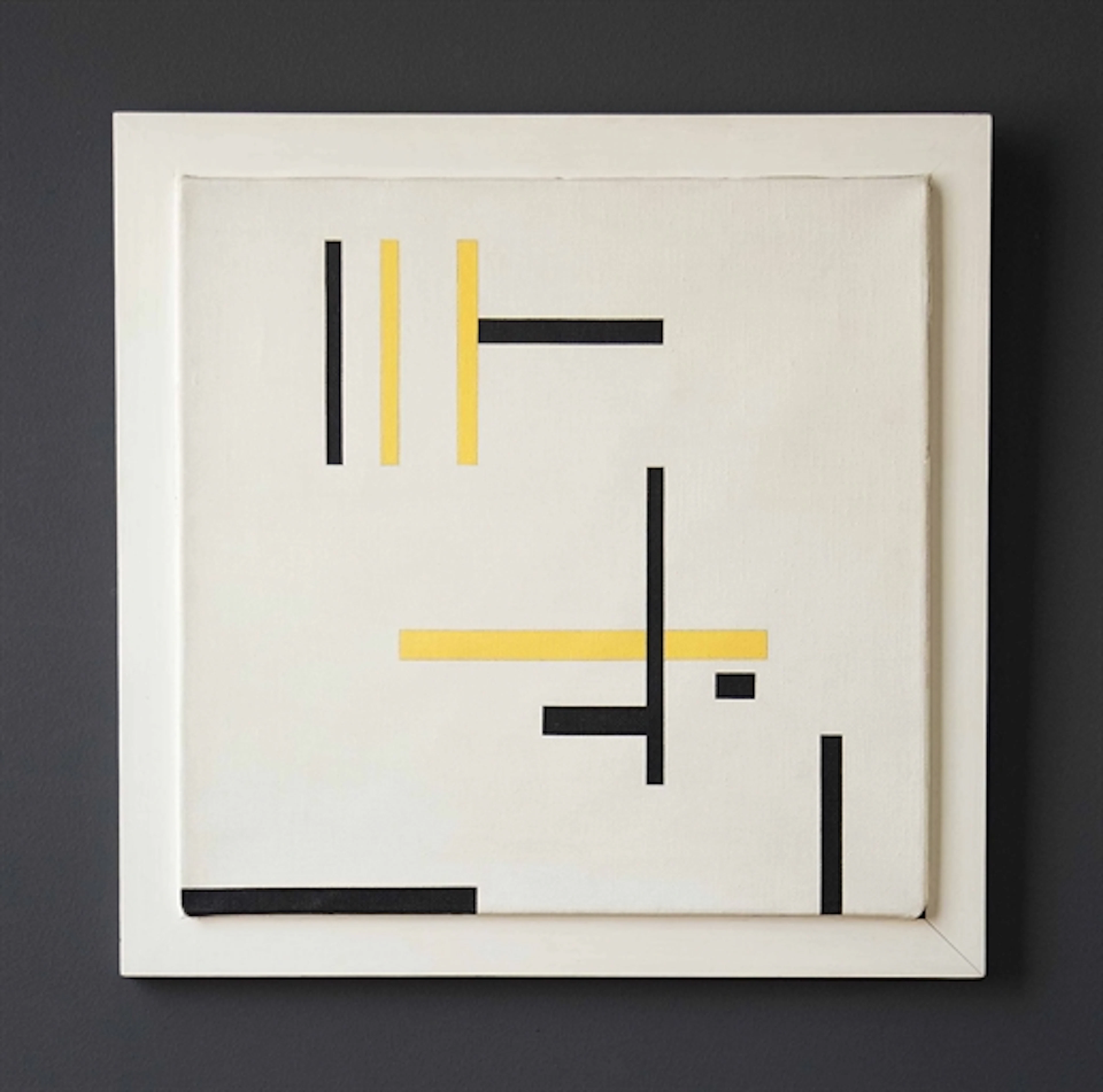 White, yellow and black