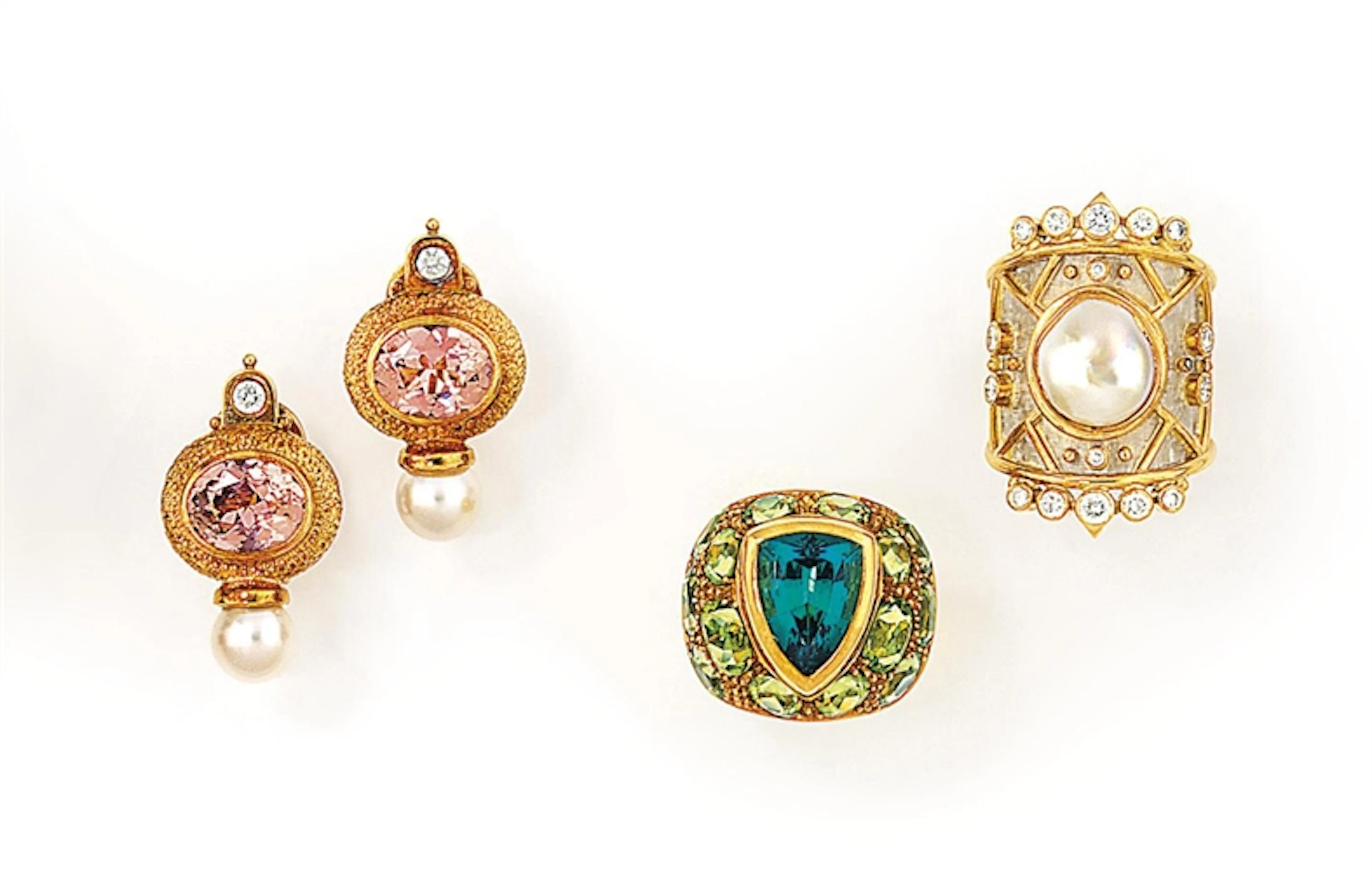 A group of 18ct gold and gem-set jewellery, by Elisabeth Gage