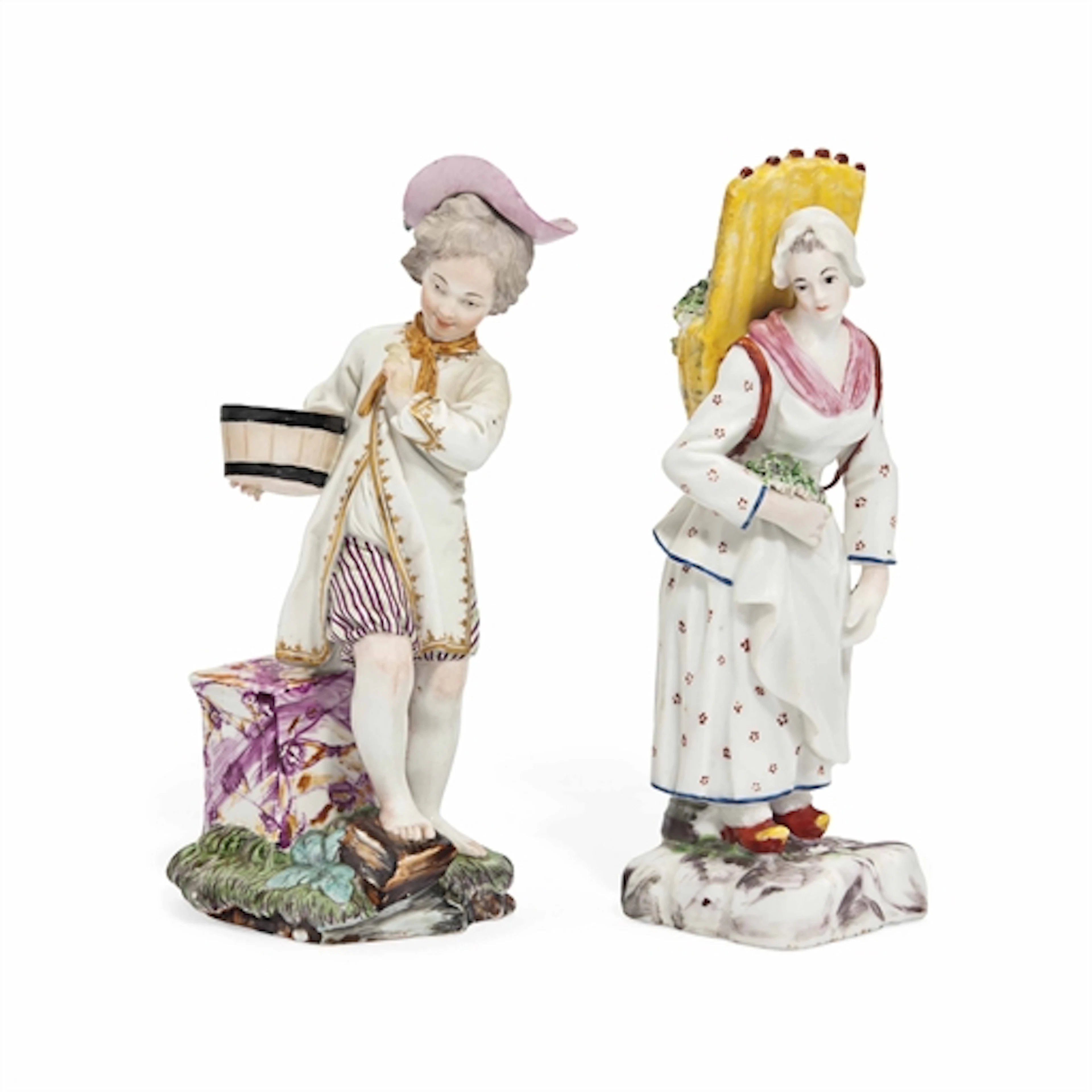 A HÖCHST FIGURE OF A BOY AND A BOISSETTES