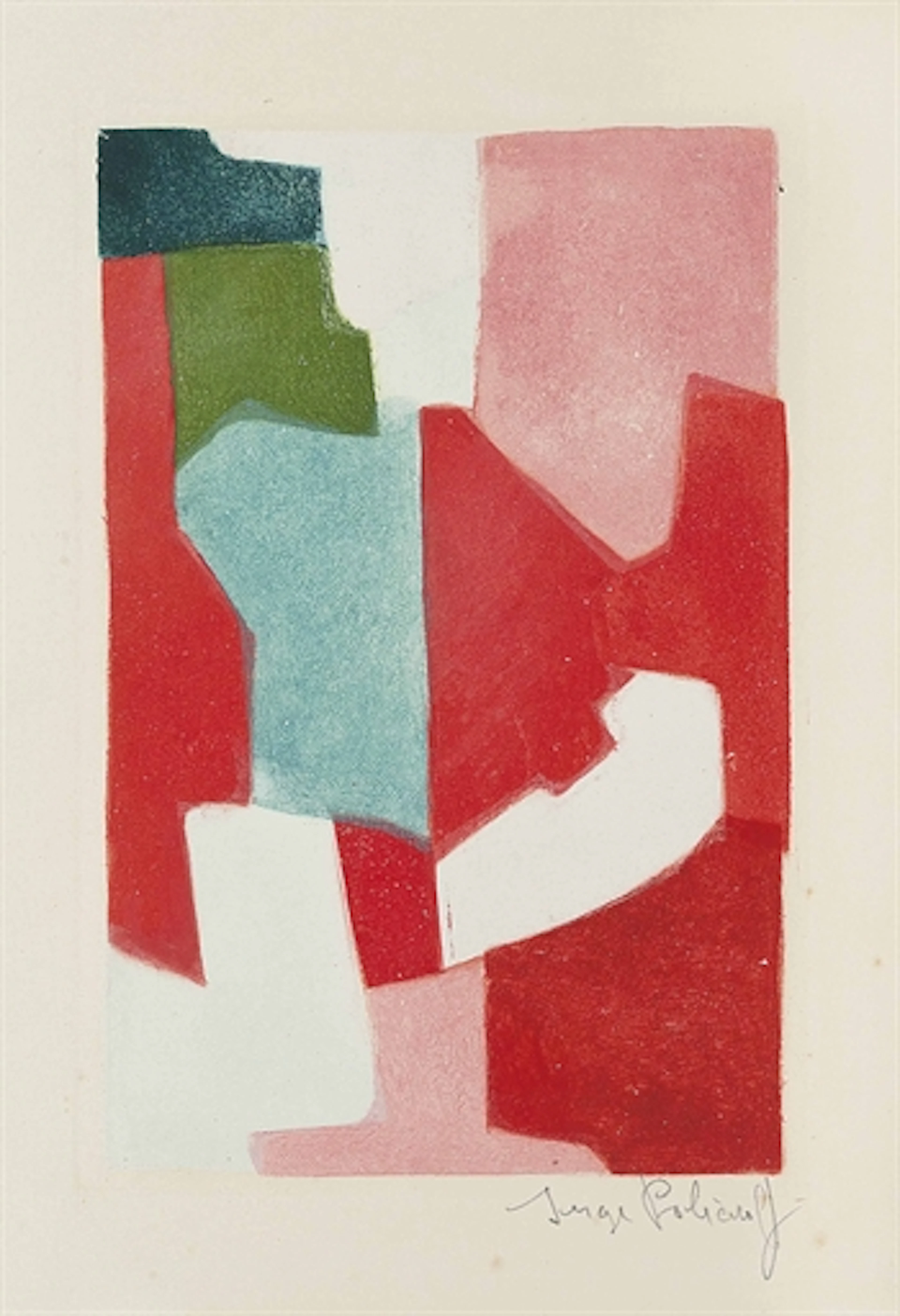 Composition in Red and Green, from: Parménide