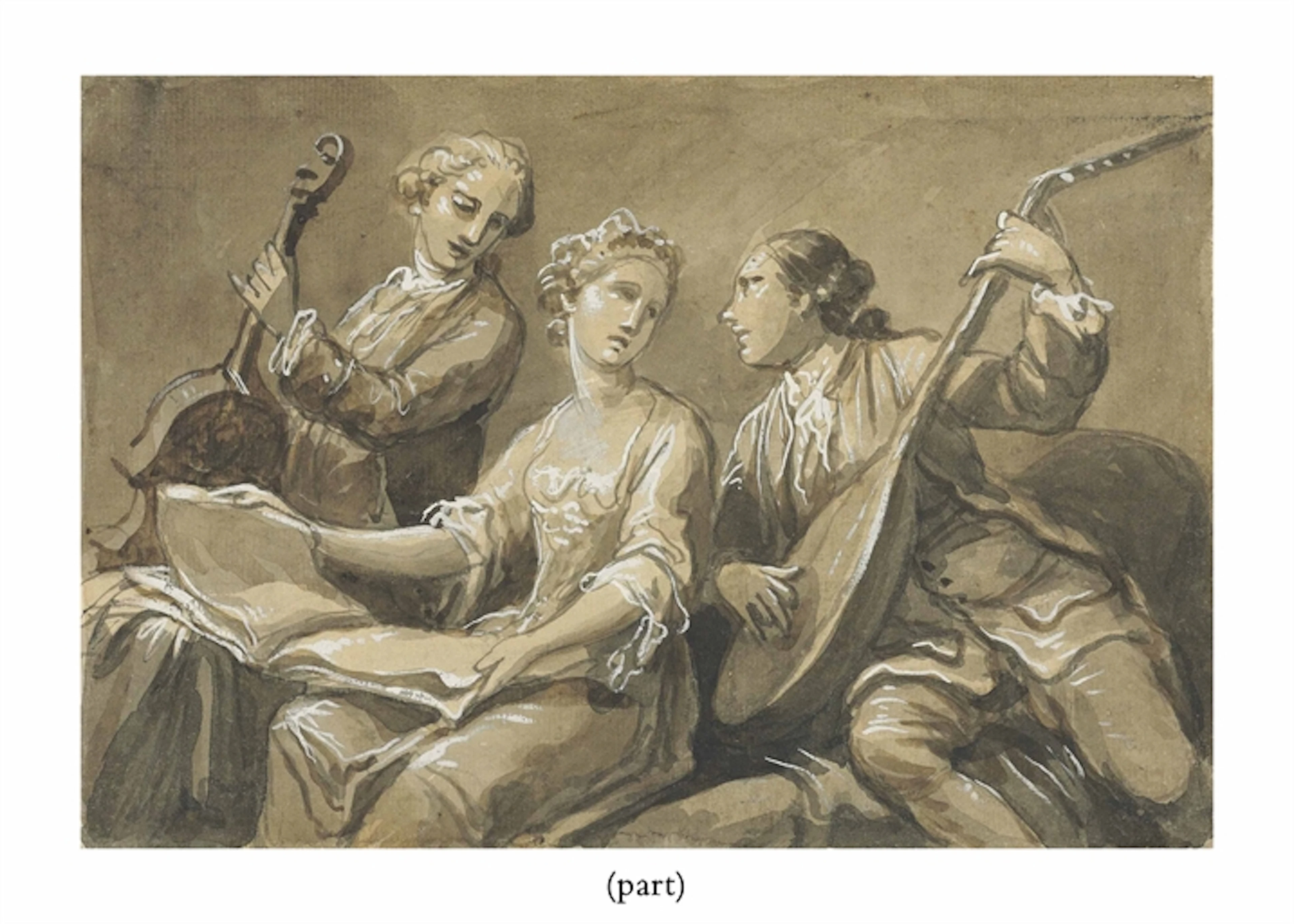 A singer with two musicians