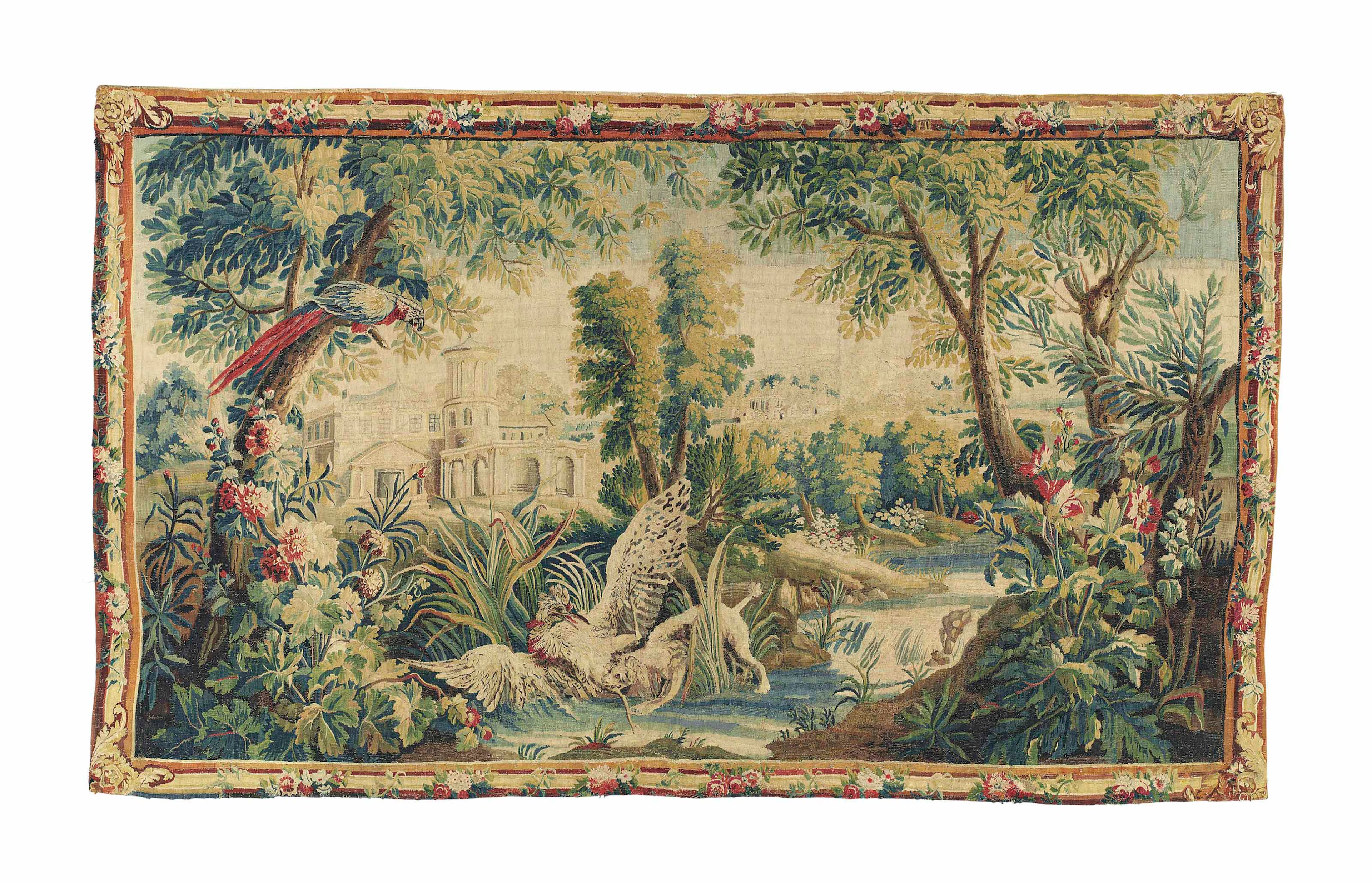 A louis xiv verdure tapestry