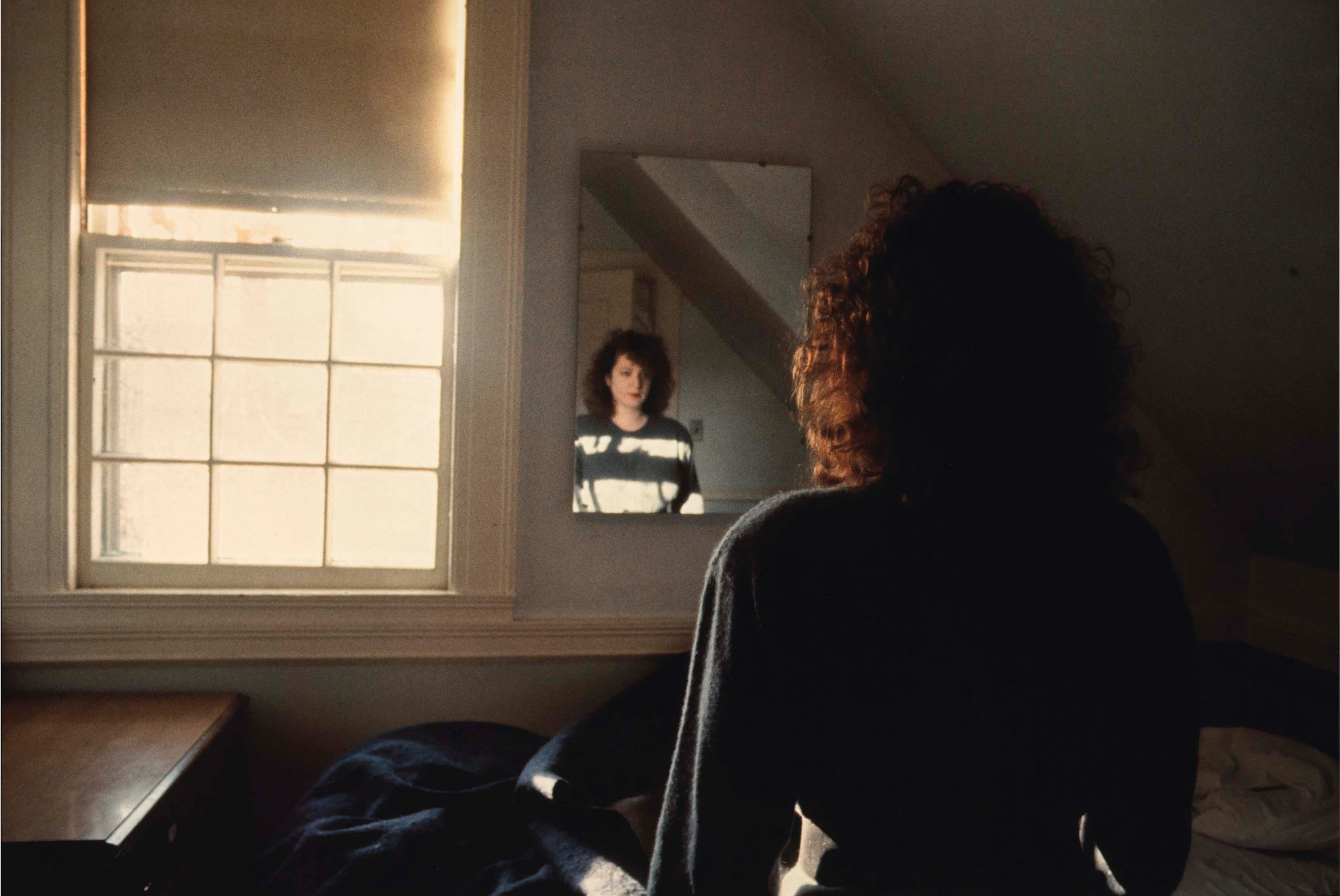 Self-portrait in the mirror, The Lodge, Belmont, MA