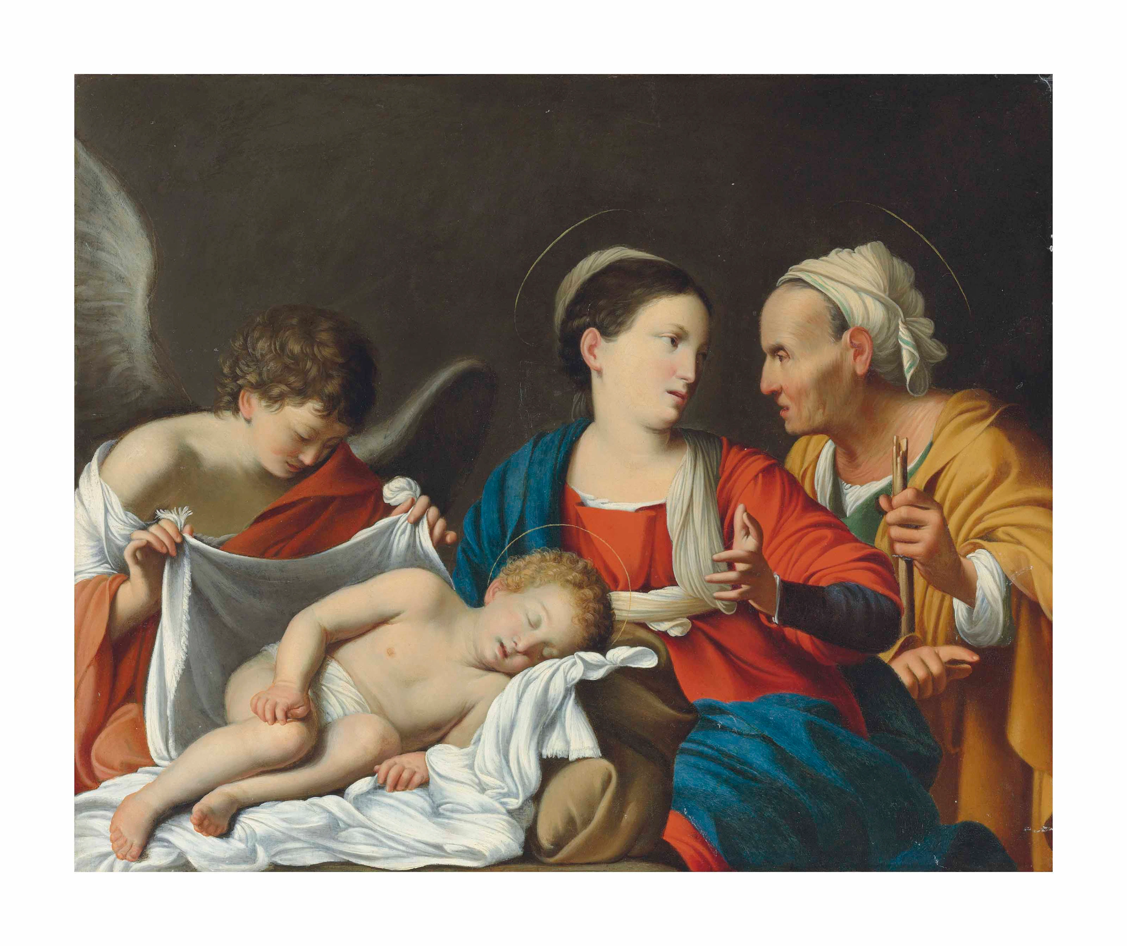 The Madonna and Child with Saint Anne and an angel