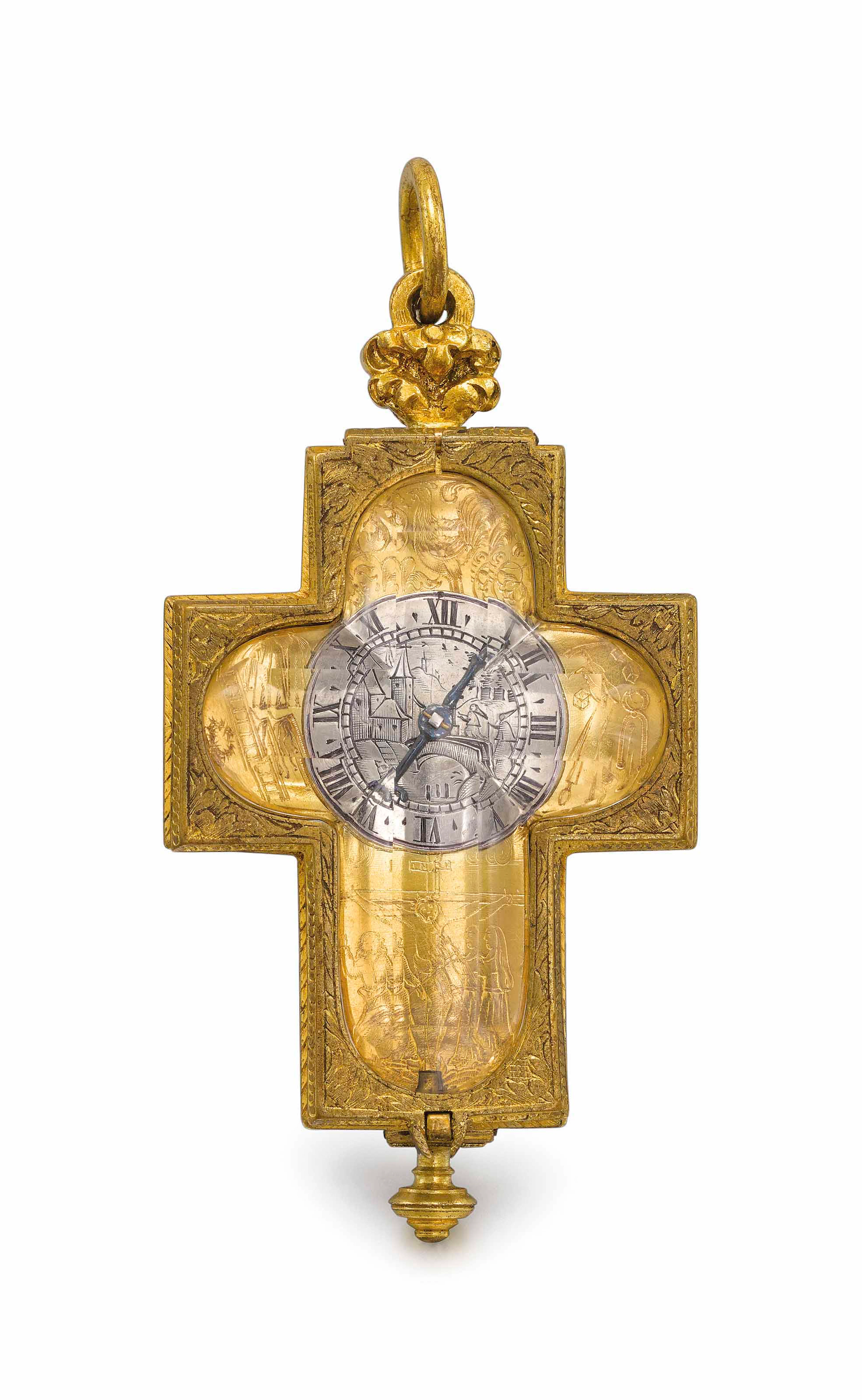 Jean Rousseau. A very fine and extremely rare rock crystal and...