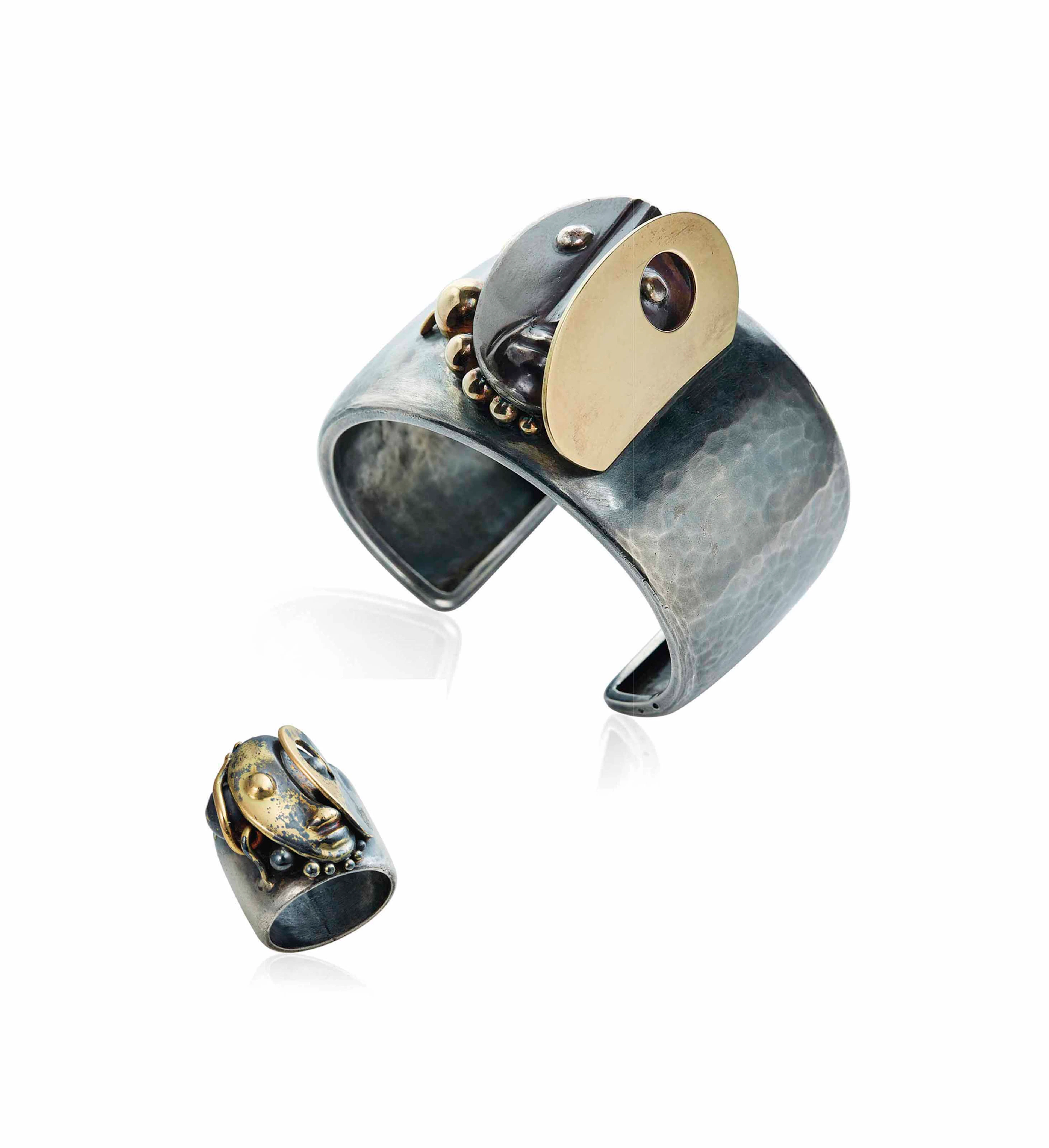 A unique bracelet and ring set, by jean fouquet