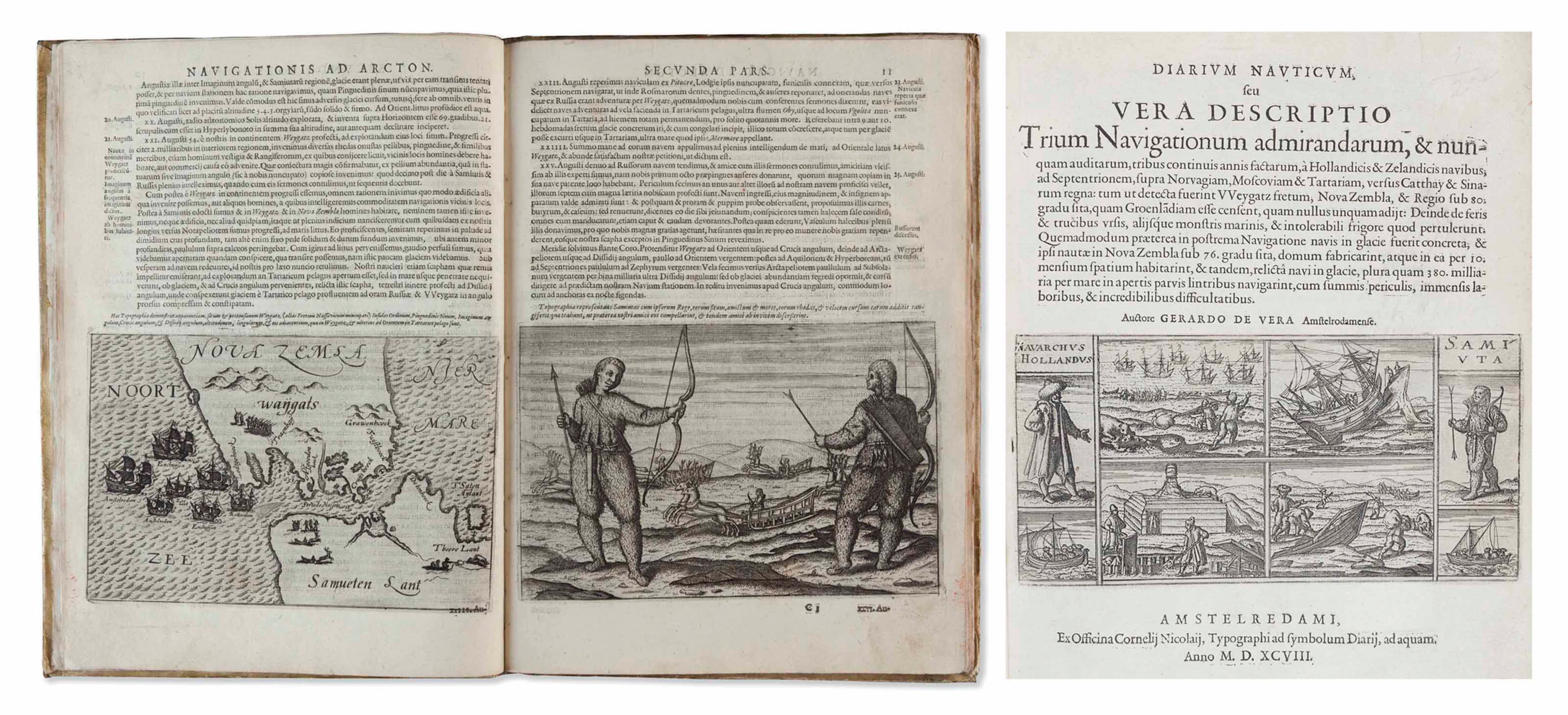 VEER, Gerrit de (c1573-after 1598) Diarium nauticum seu vera...