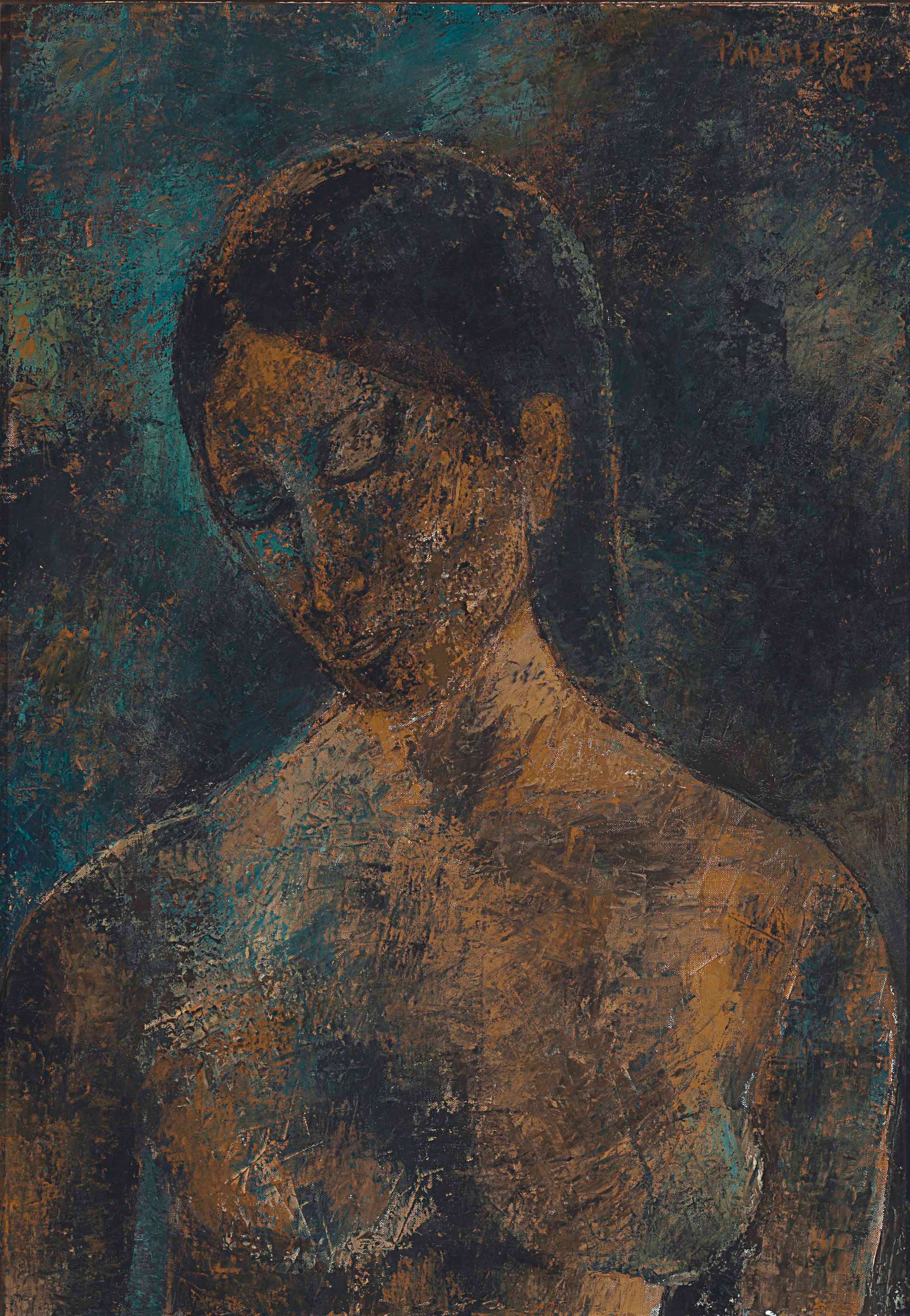 AKBAR PADAMSEE (B. 1928) Untitled (Nude)