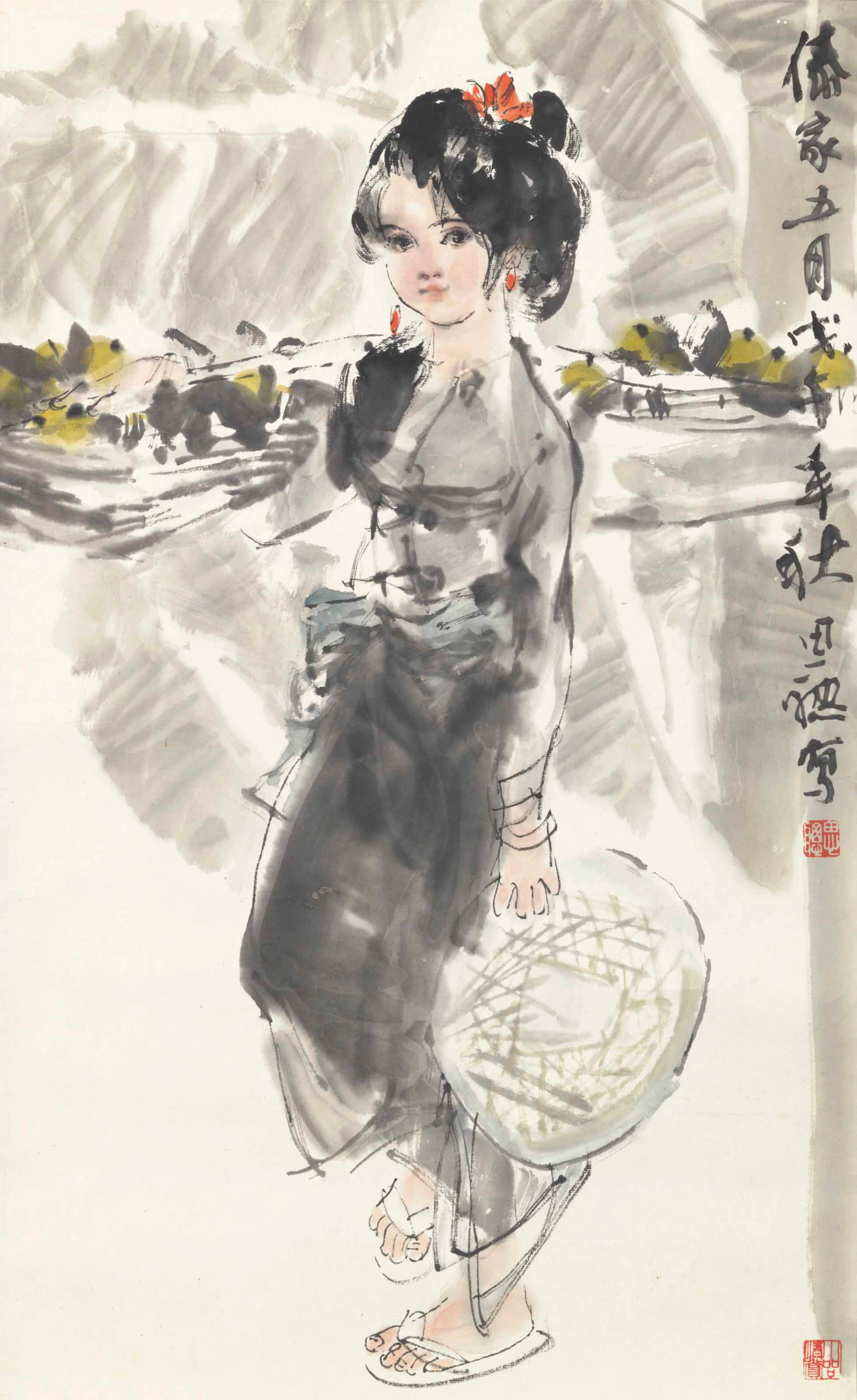 ZHOU SICONG (1939-1996) Girl