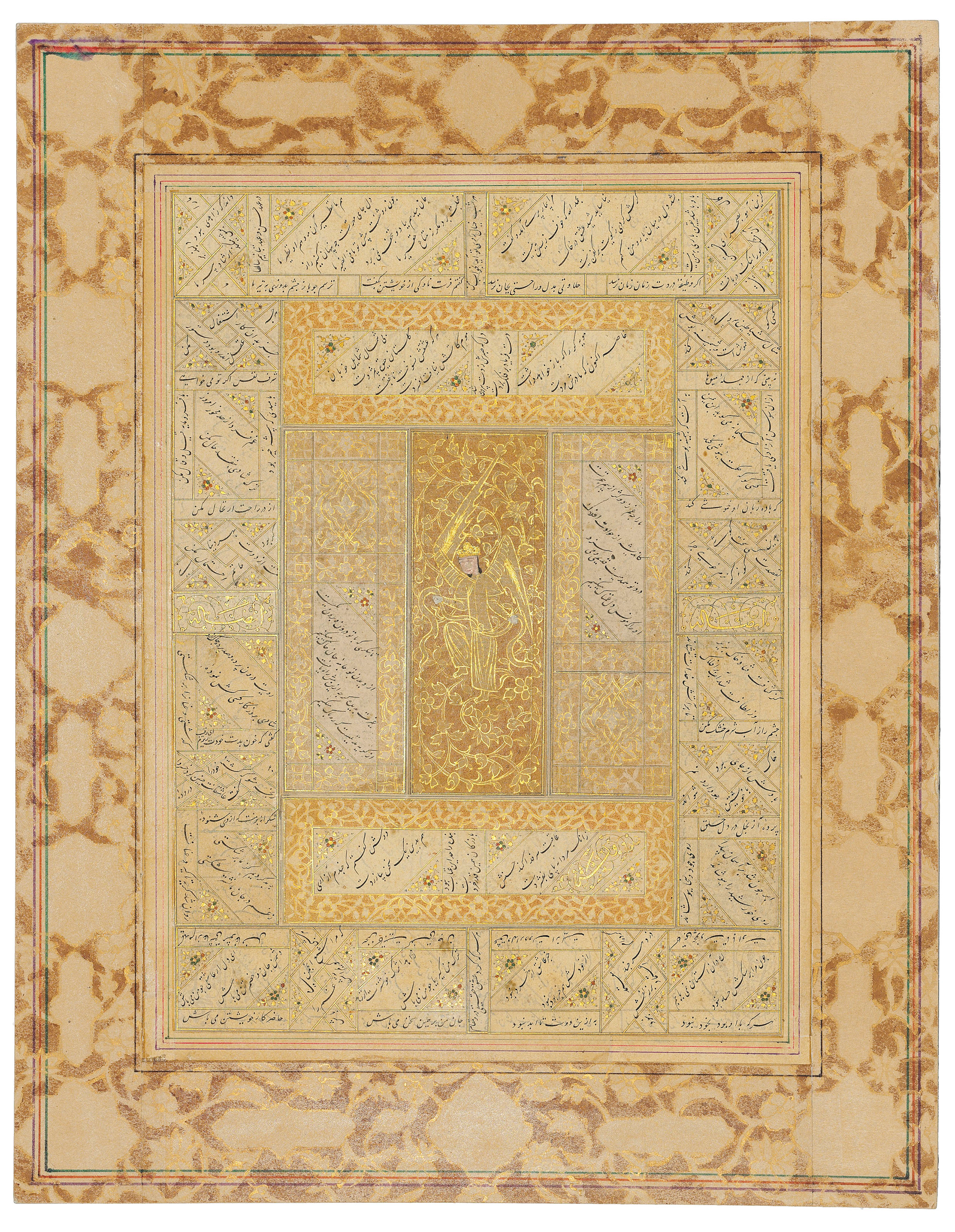 A folio from a timurid album