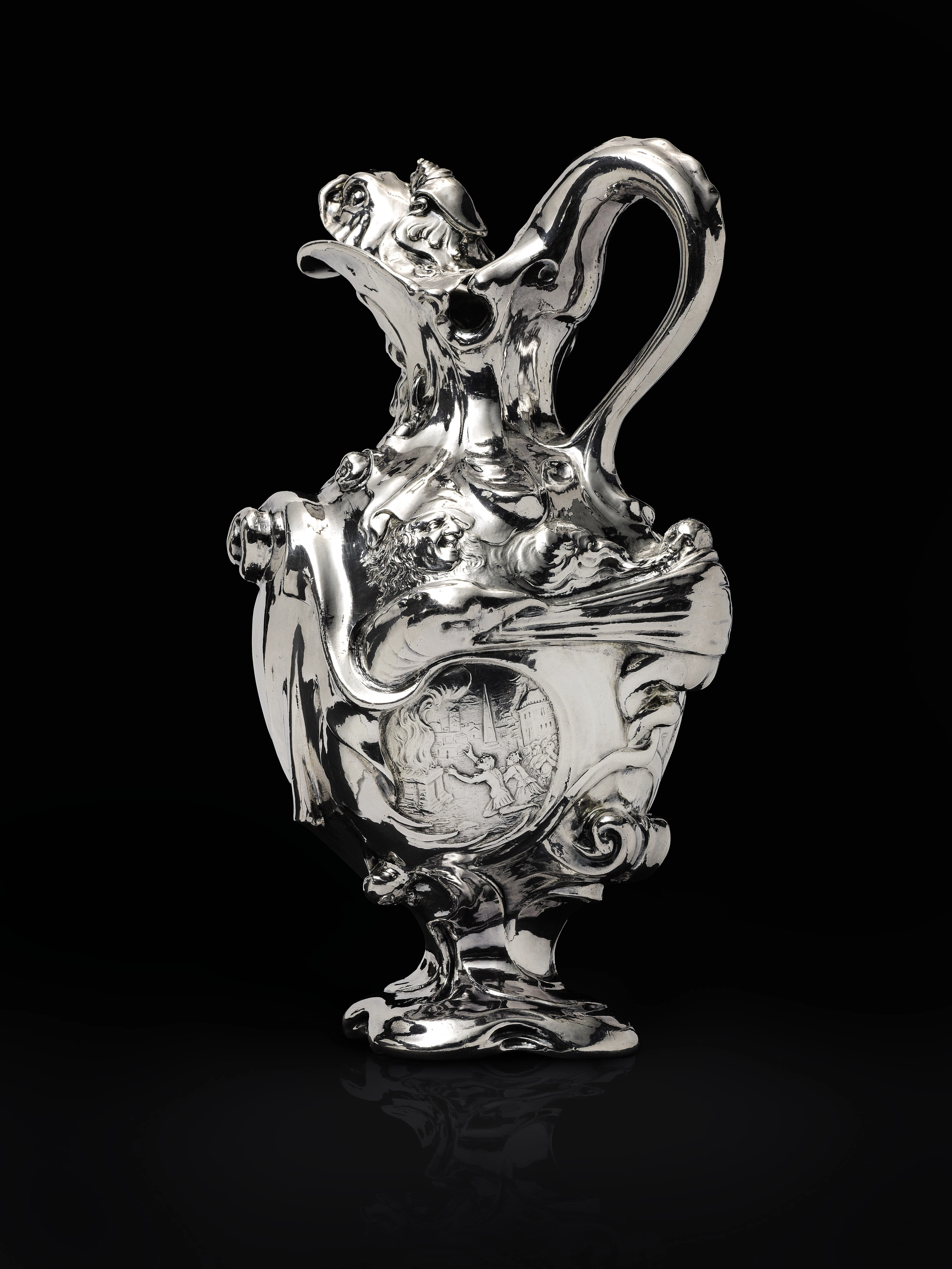 AN EXCEPTIONAL DUTCH SILVER EWER BY ADAM VAN VIANEN, UTRECHT, 16...